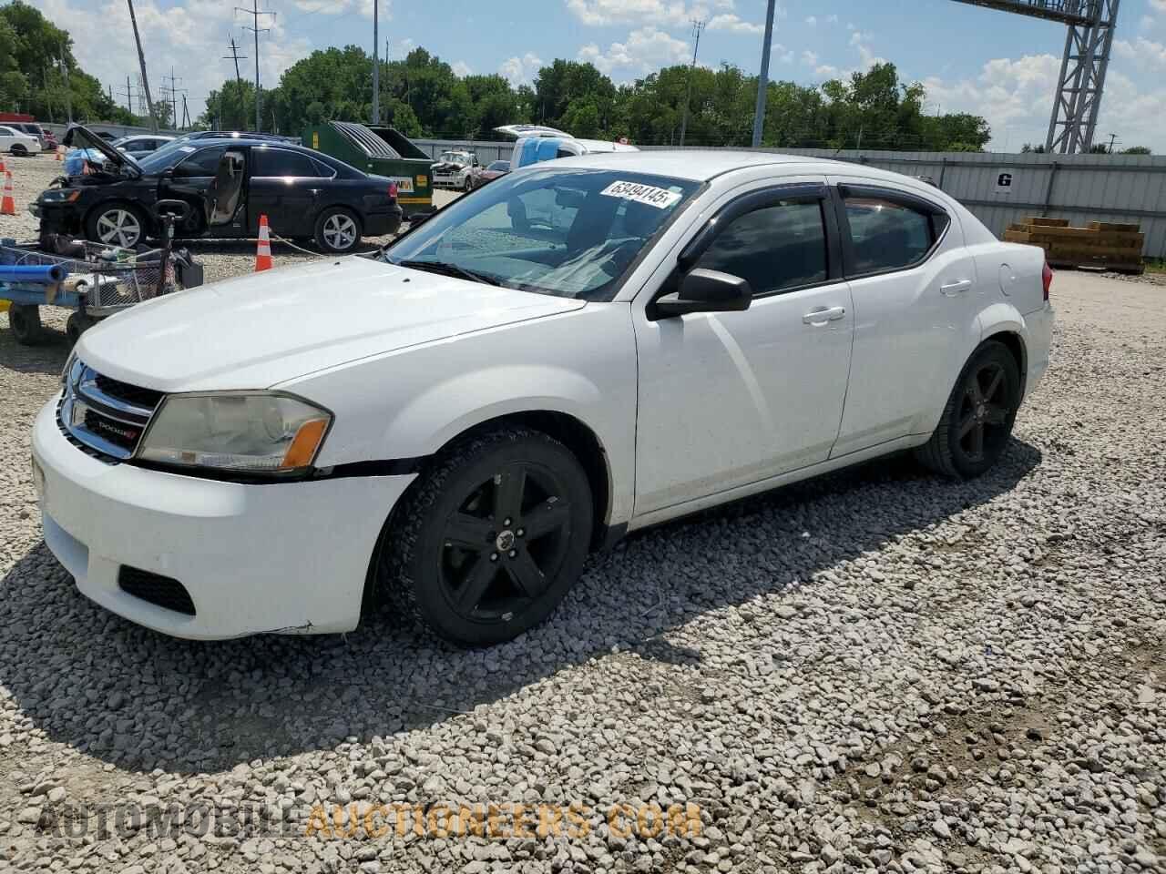 1C3CDZAB2DN708317 DODGE AVENGER 2013