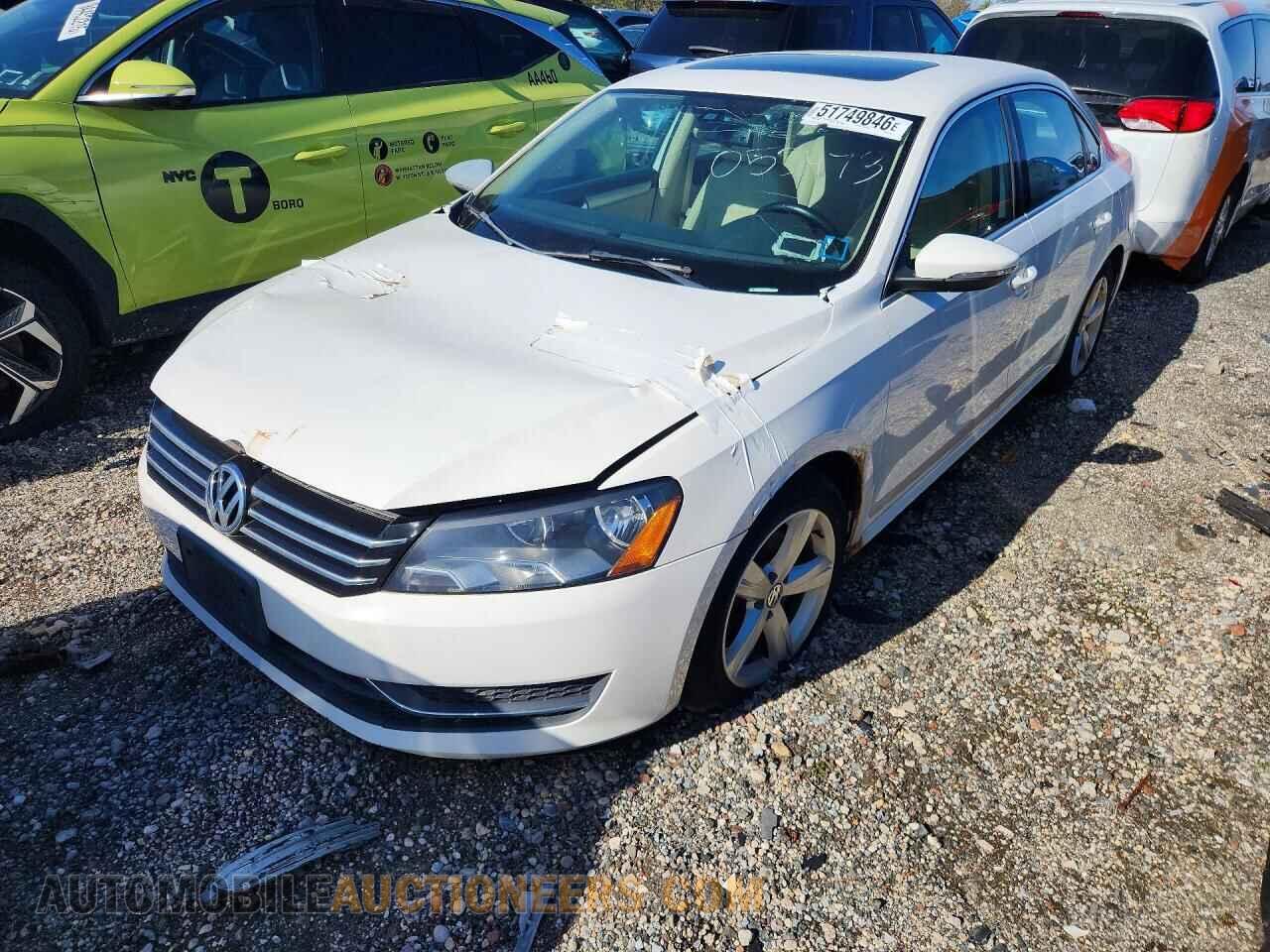 1VWBP7A31CC053473 VOLKSWAGEN PASSAT 2012
