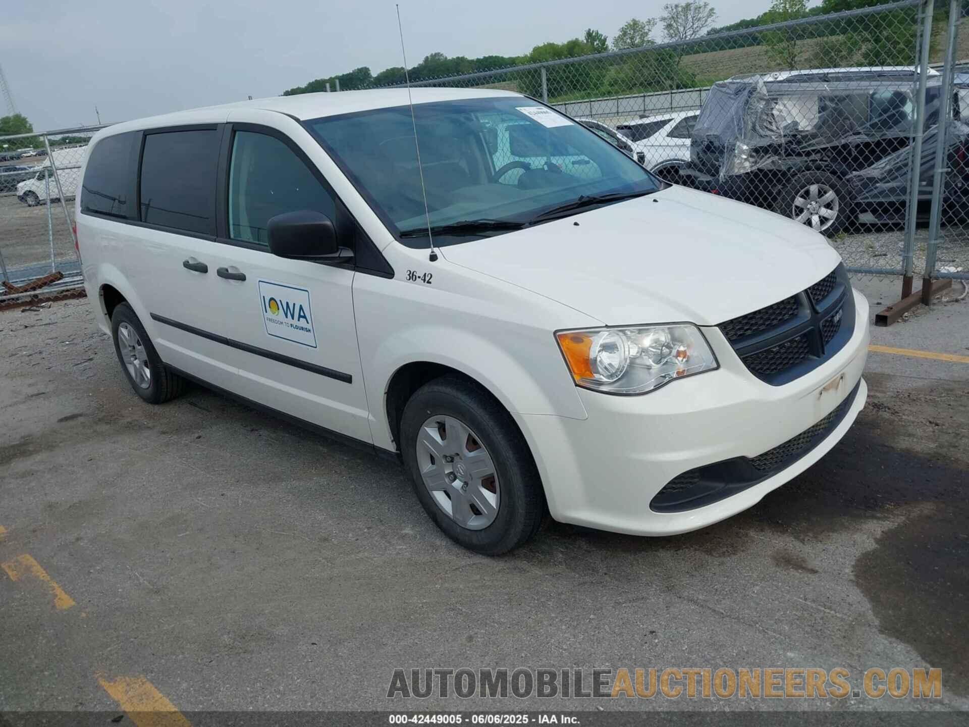 2C4JDGAG0CR366564 RAM CARGO 2012