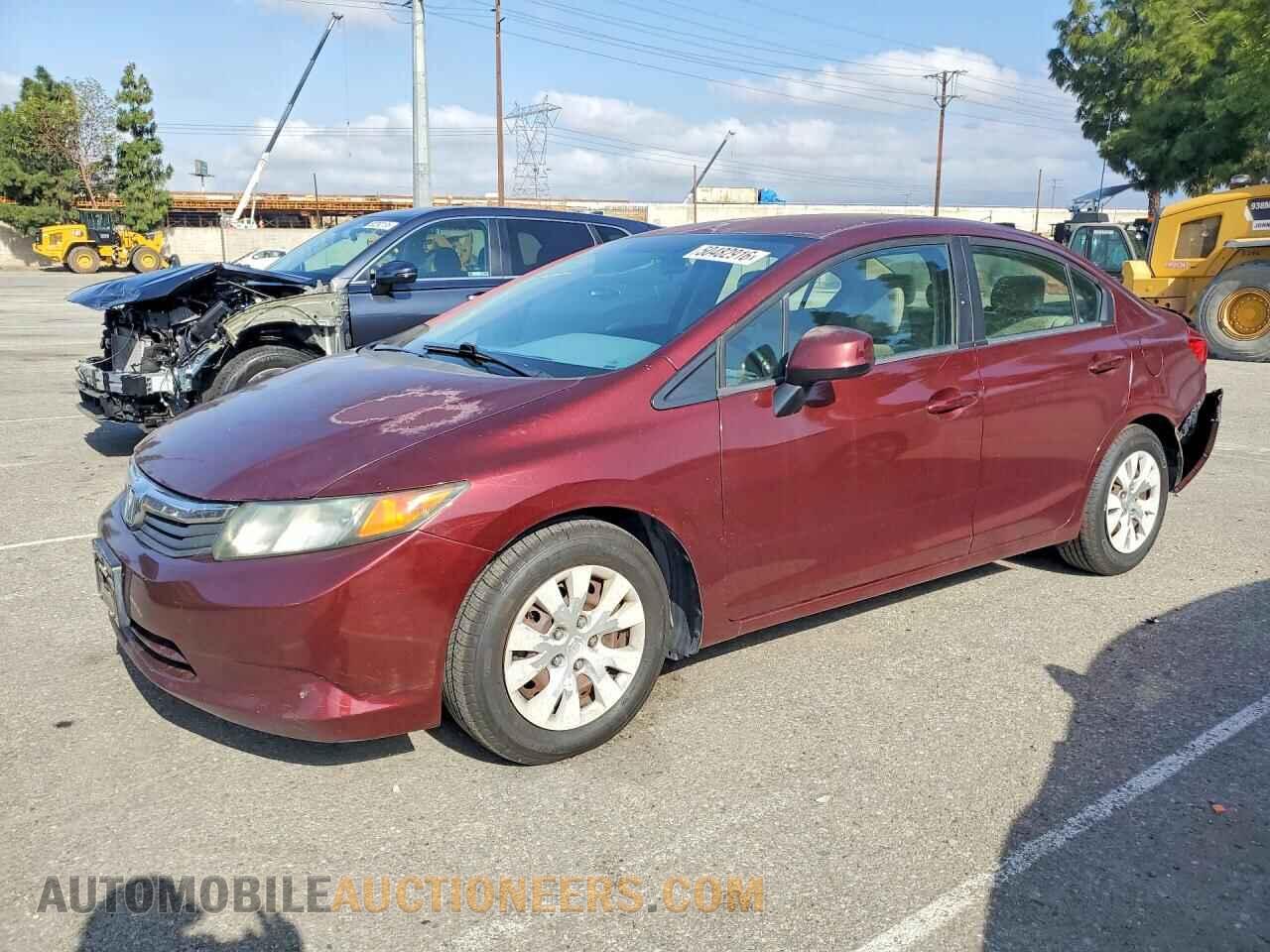 2HGFB2F50CH543708 HONDA CIVIC 2012