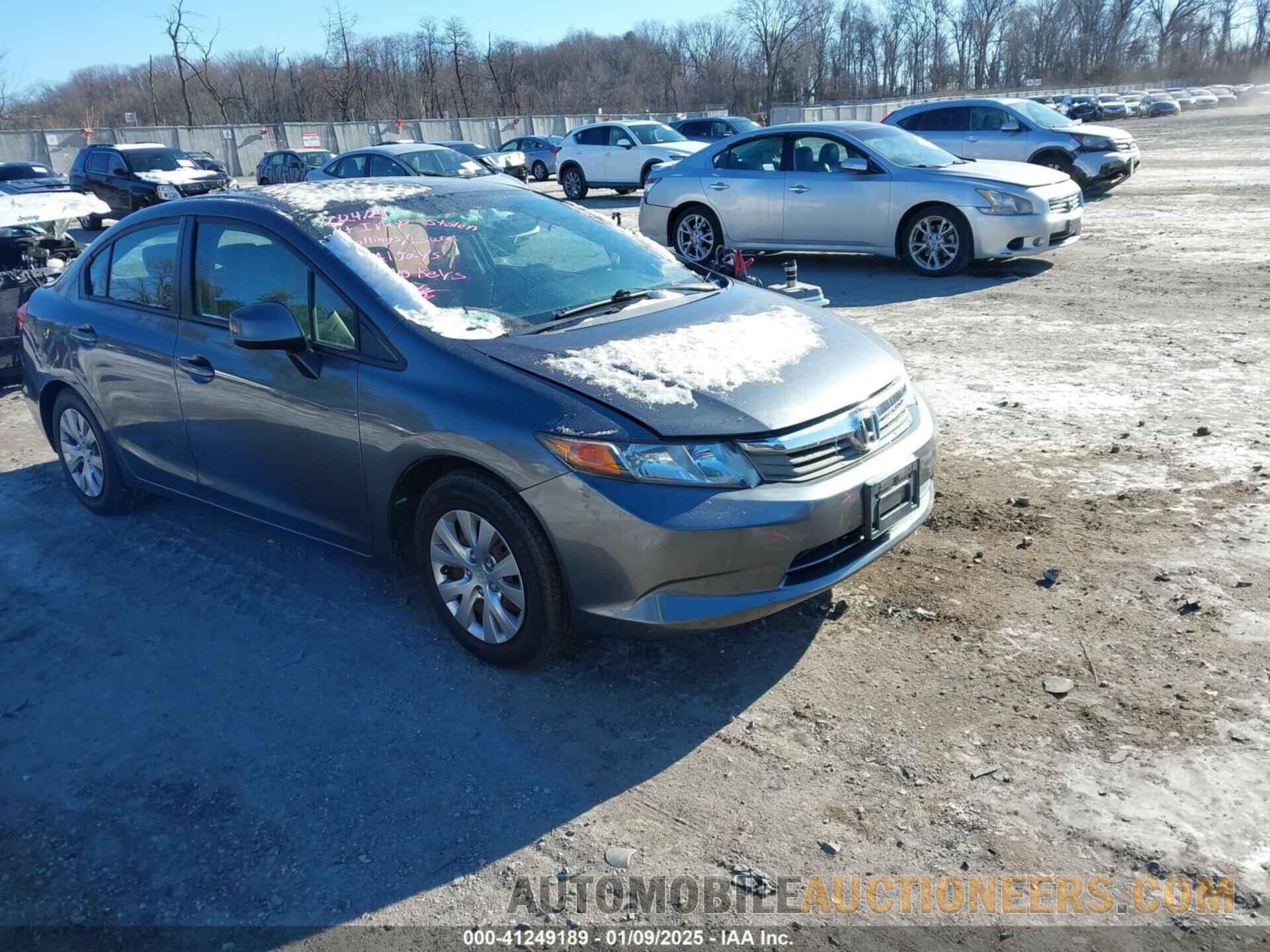 2HGFB2F55CH573755 HONDA CIVIC SDN 2012