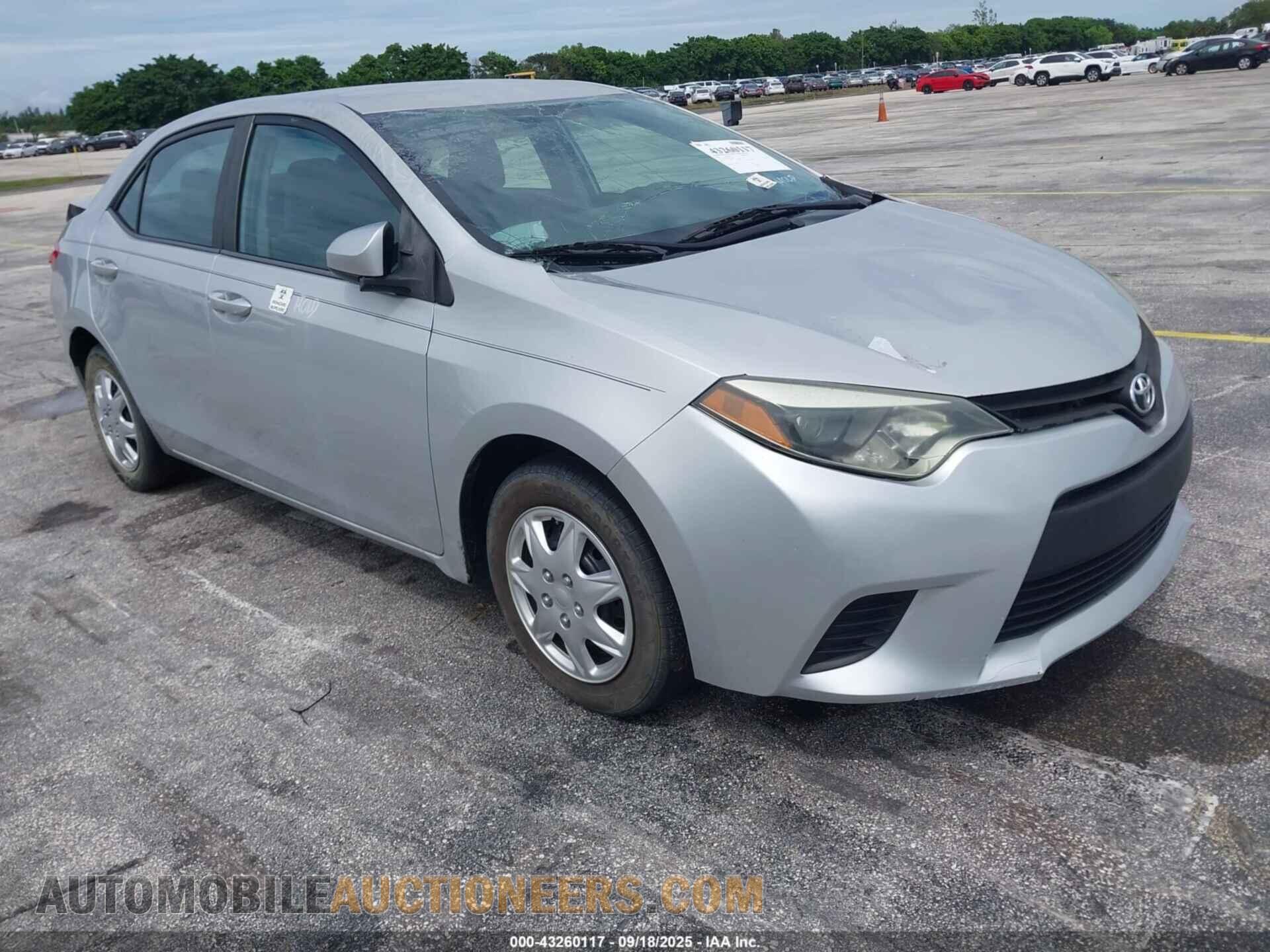 2T1BURHEXEC104607 TOYOTA COROLLA 2014
