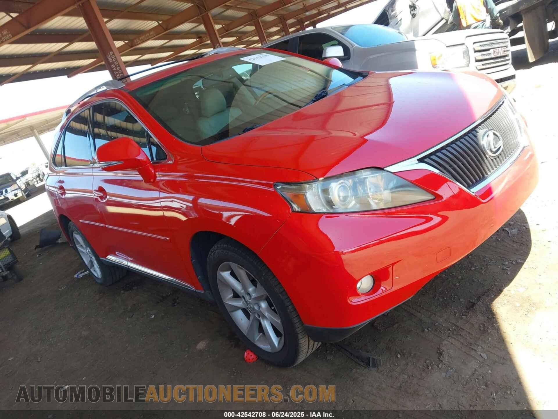 2T2ZK1BA0CC069631 LEXUS RX 350 2012
