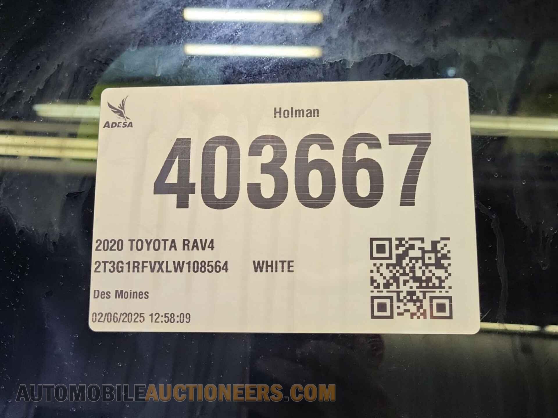 2T3G1RFVXLW108564 TOYOTA RAV4 2020