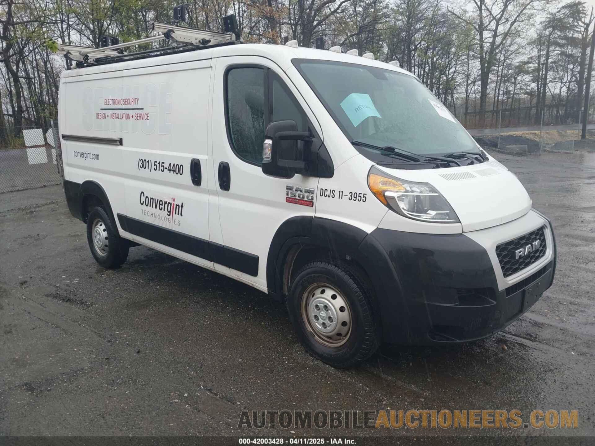 3C6TRVAG2KE555836 RAM PROMASTER 1500 2019
