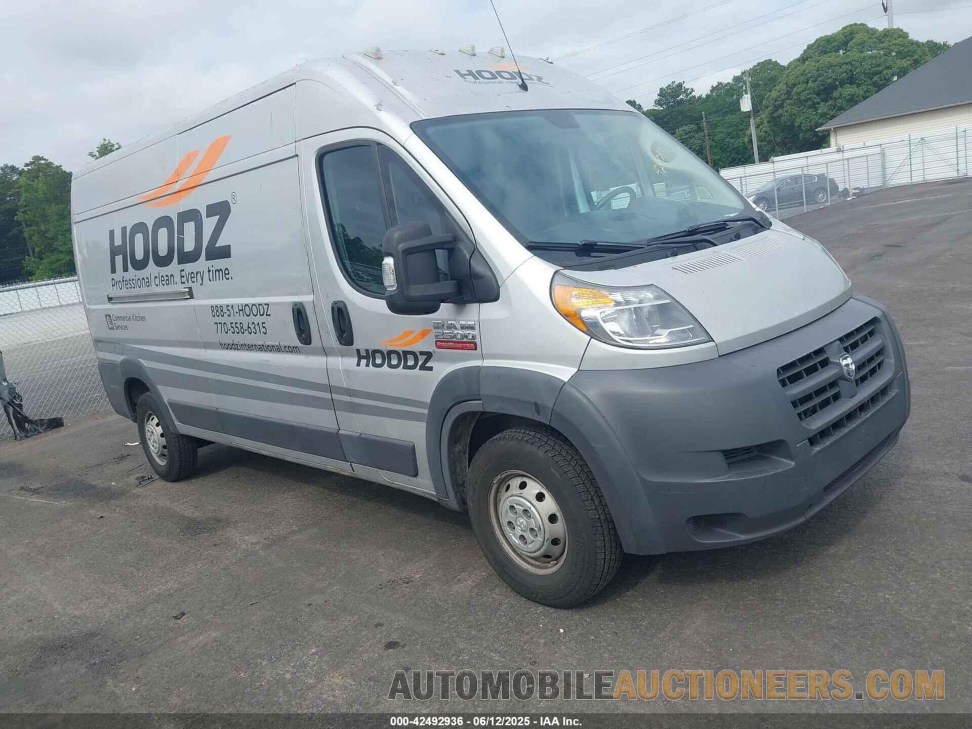 3C6TRVDG8JE156780 RAM PROMASTER 2500 2018