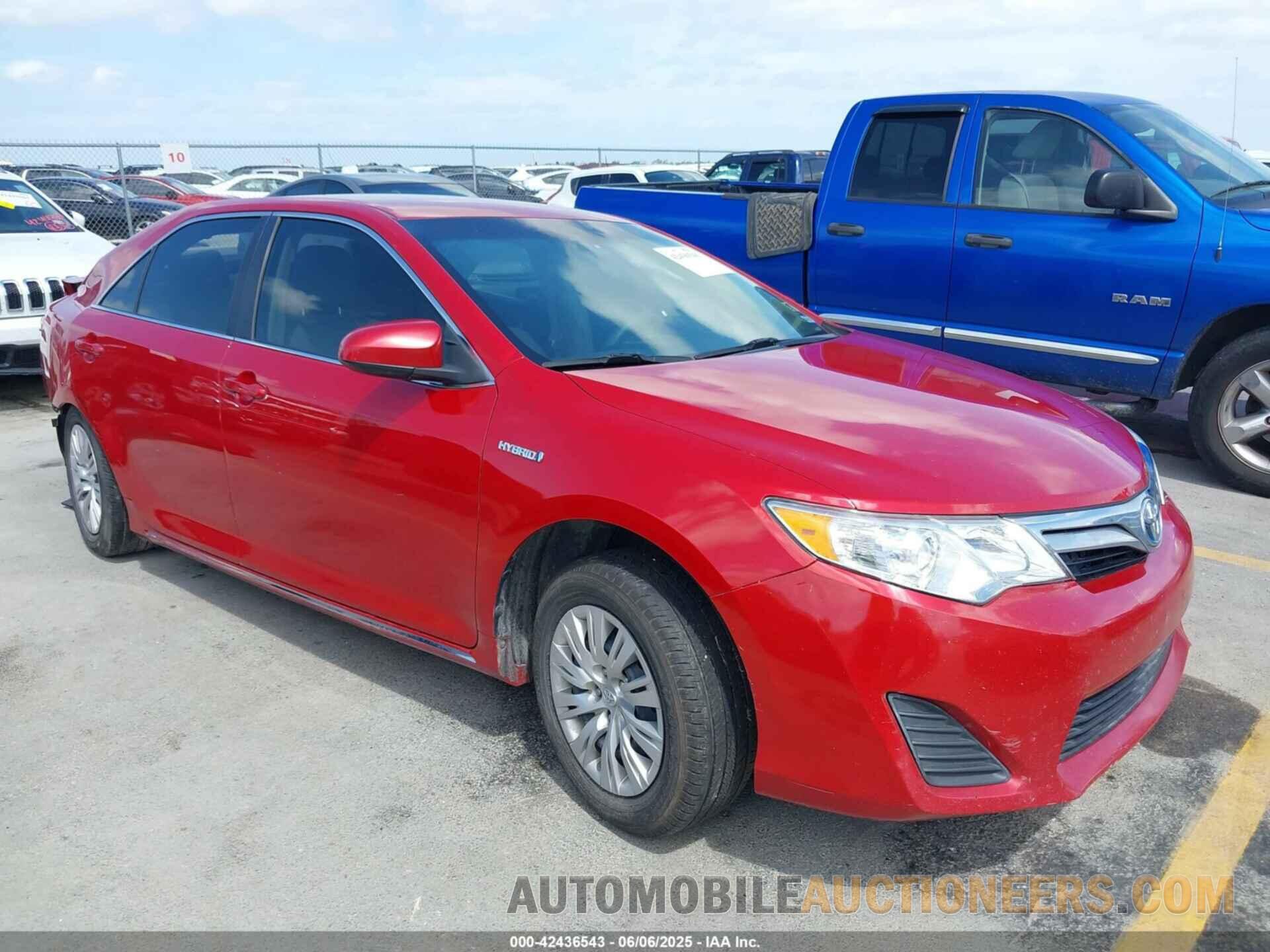 4T1BD1FK5EU132971 TOYOTA CAMRY HYBRID 2014