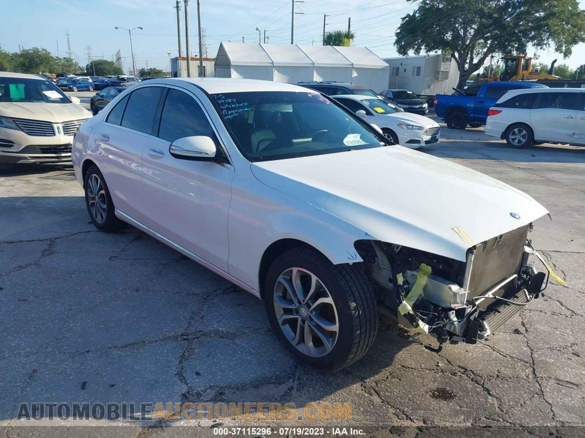 55SWF4KB3FU006530 MERCEDES-BENZ C-CLASS 2015