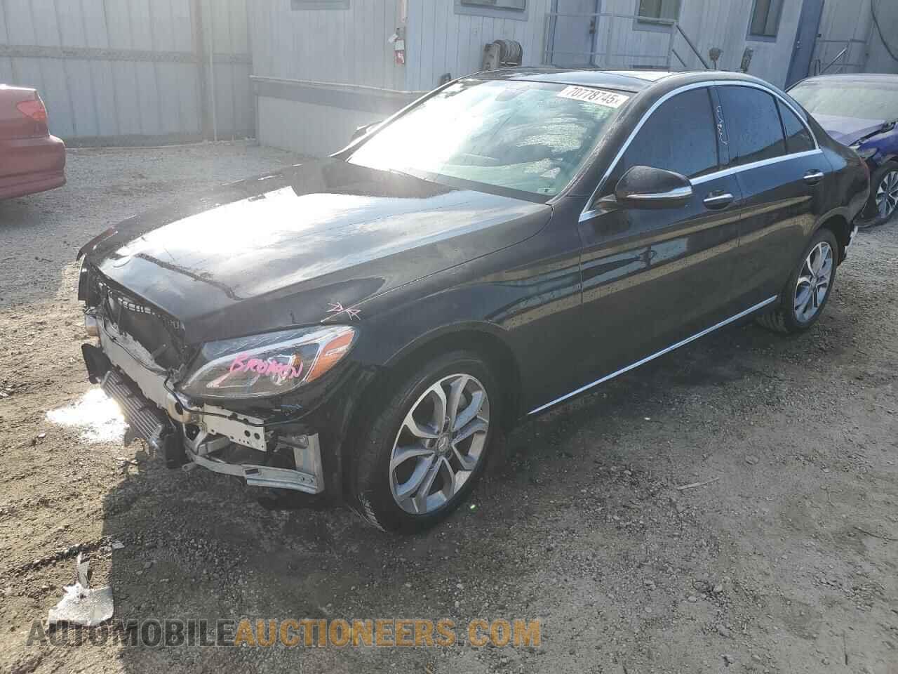 55SWF4KB9FU034042 MERCEDES-BENZ C-CLASS 2015