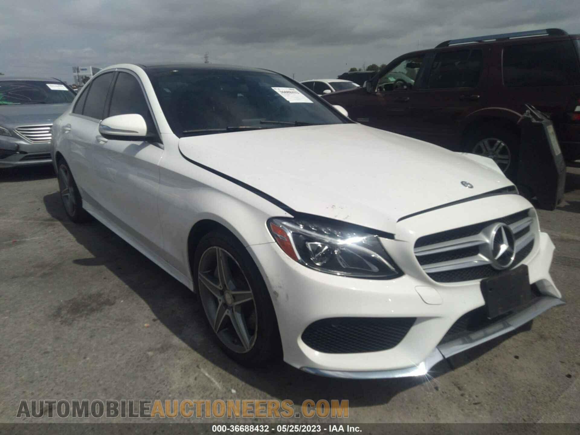 55SWF4KBXFU027133 MERCEDES-BENZ C-CLASS 2015