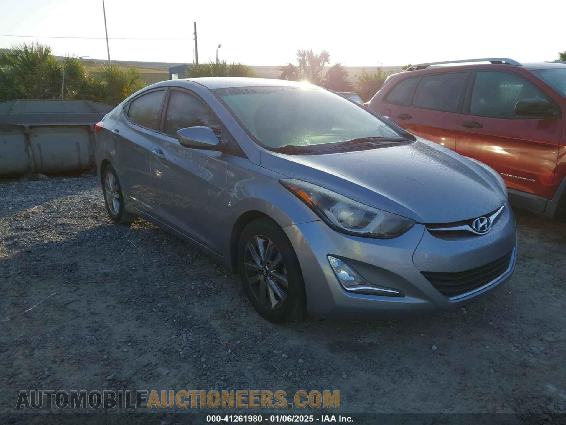 5NPDH4AE0GH736607 HYUNDAI ELANTRA 2016