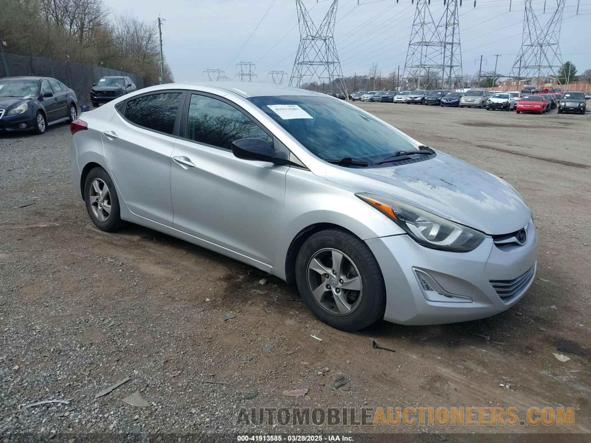 5NPDH4AE2FH564417 HYUNDAI ELANTRA 2015