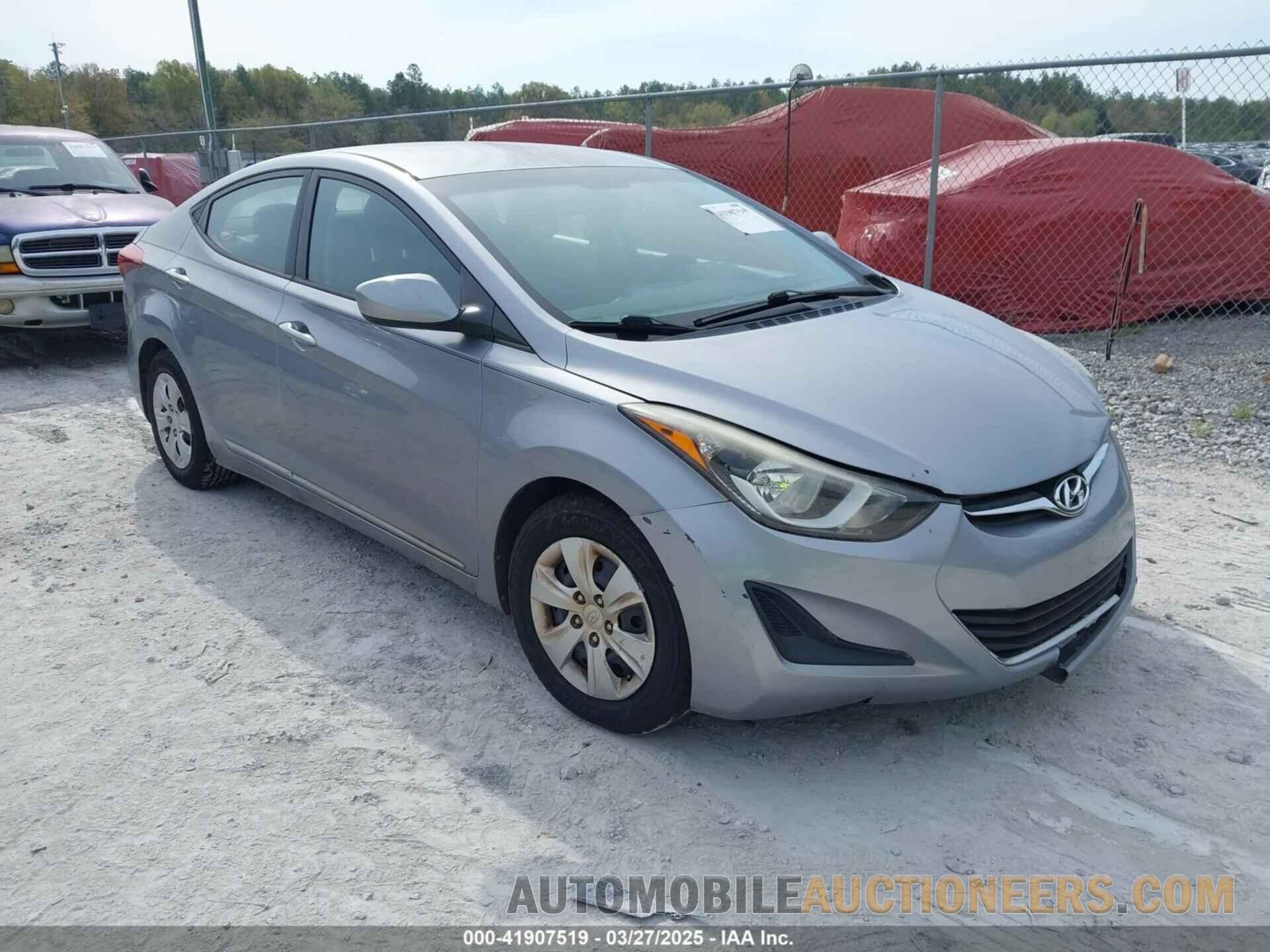 5NPDH4AE2GH766479 HYUNDAI ELANTRA 2016