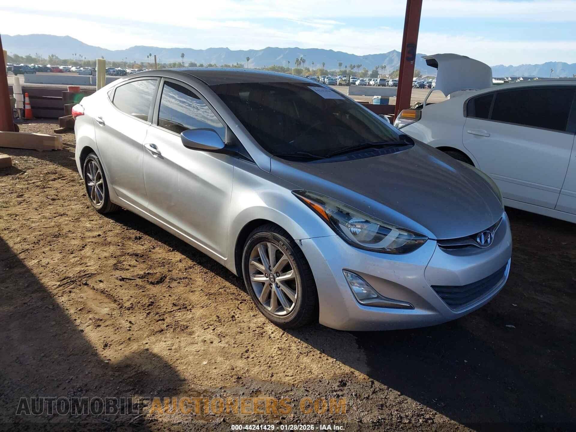 5NPDH4AE4GH657635 HYUNDAI ELANTRA 2016