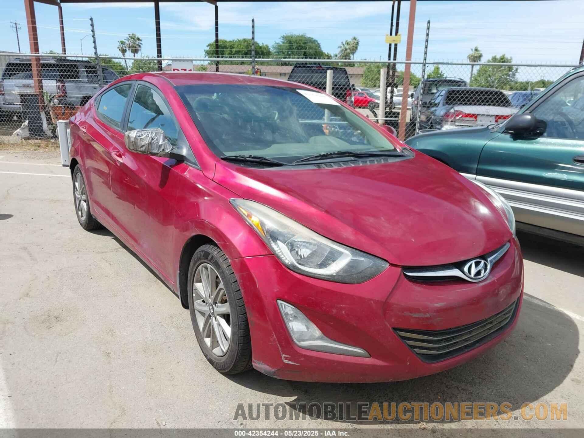 5NPDH4AE4GH710401 HYUNDAI ELANTRA 2016