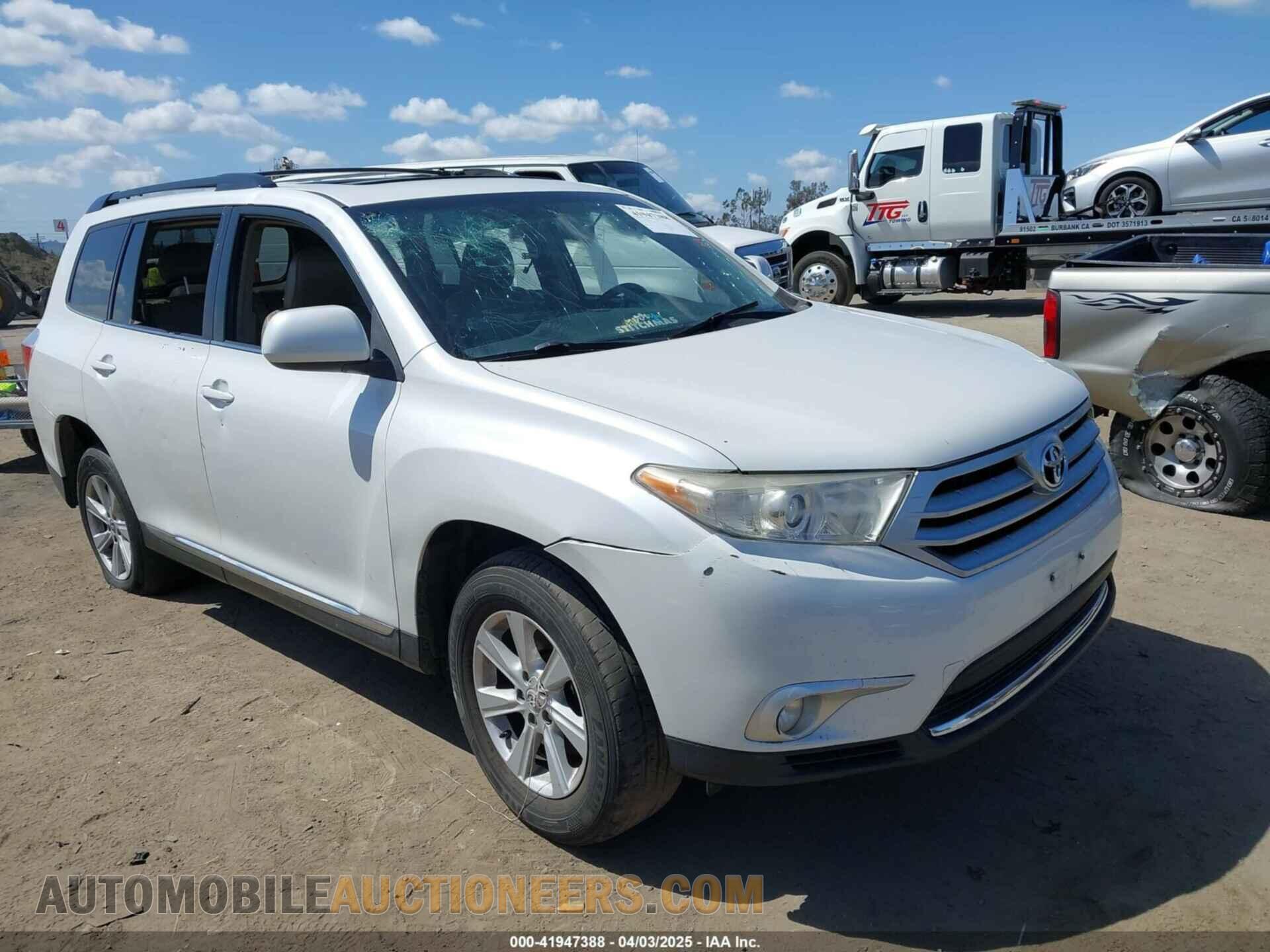 5TDBK3EH4CS120470 TOYOTA HIGHLANDER 2012
