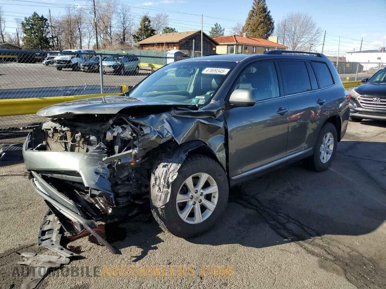 5TDBK3EH6CS104237 TOYOTA HIGHLANDER 2012