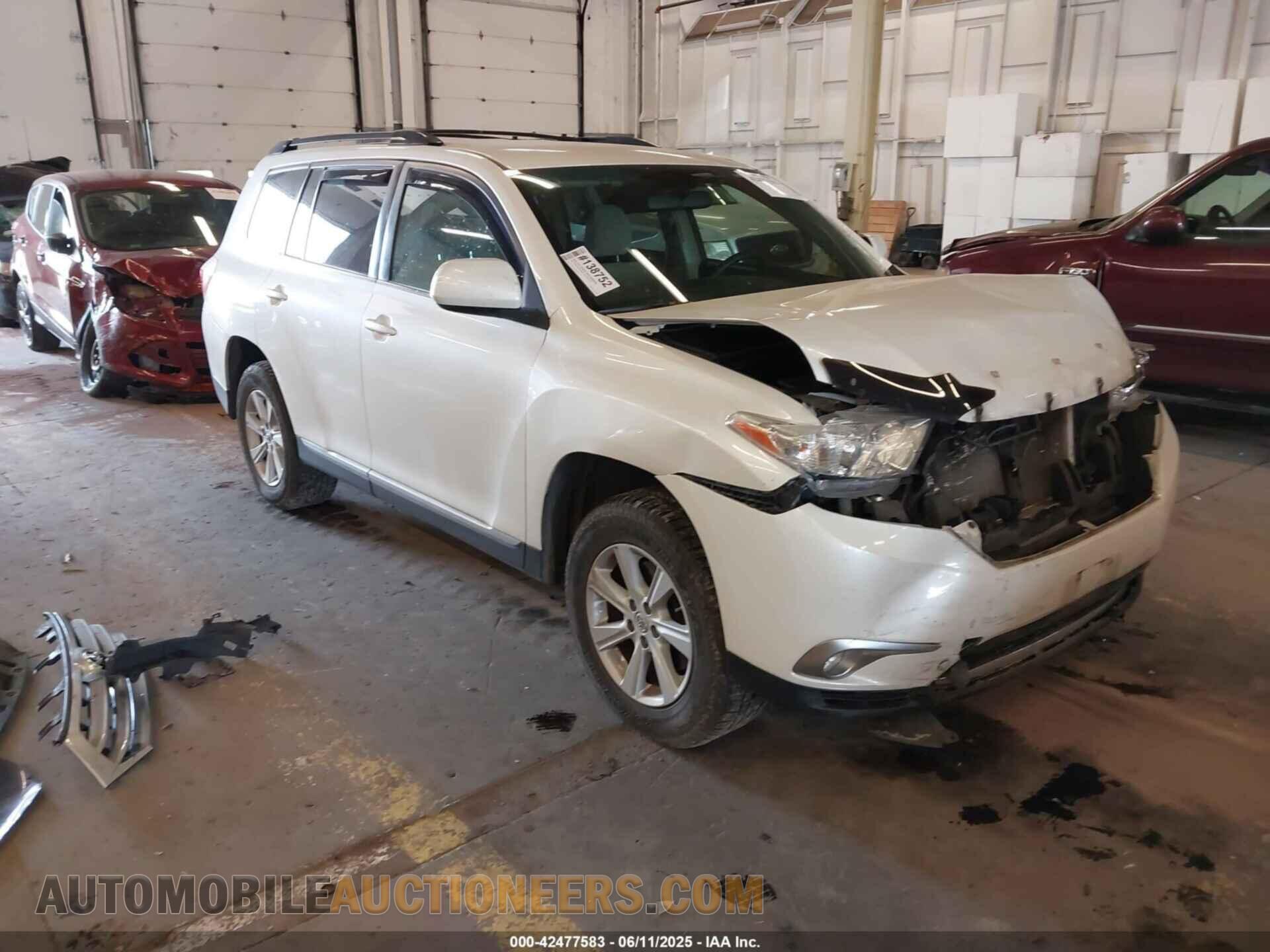 5TDBK3EH9CS106922 TOYOTA HIGHLANDER 2012