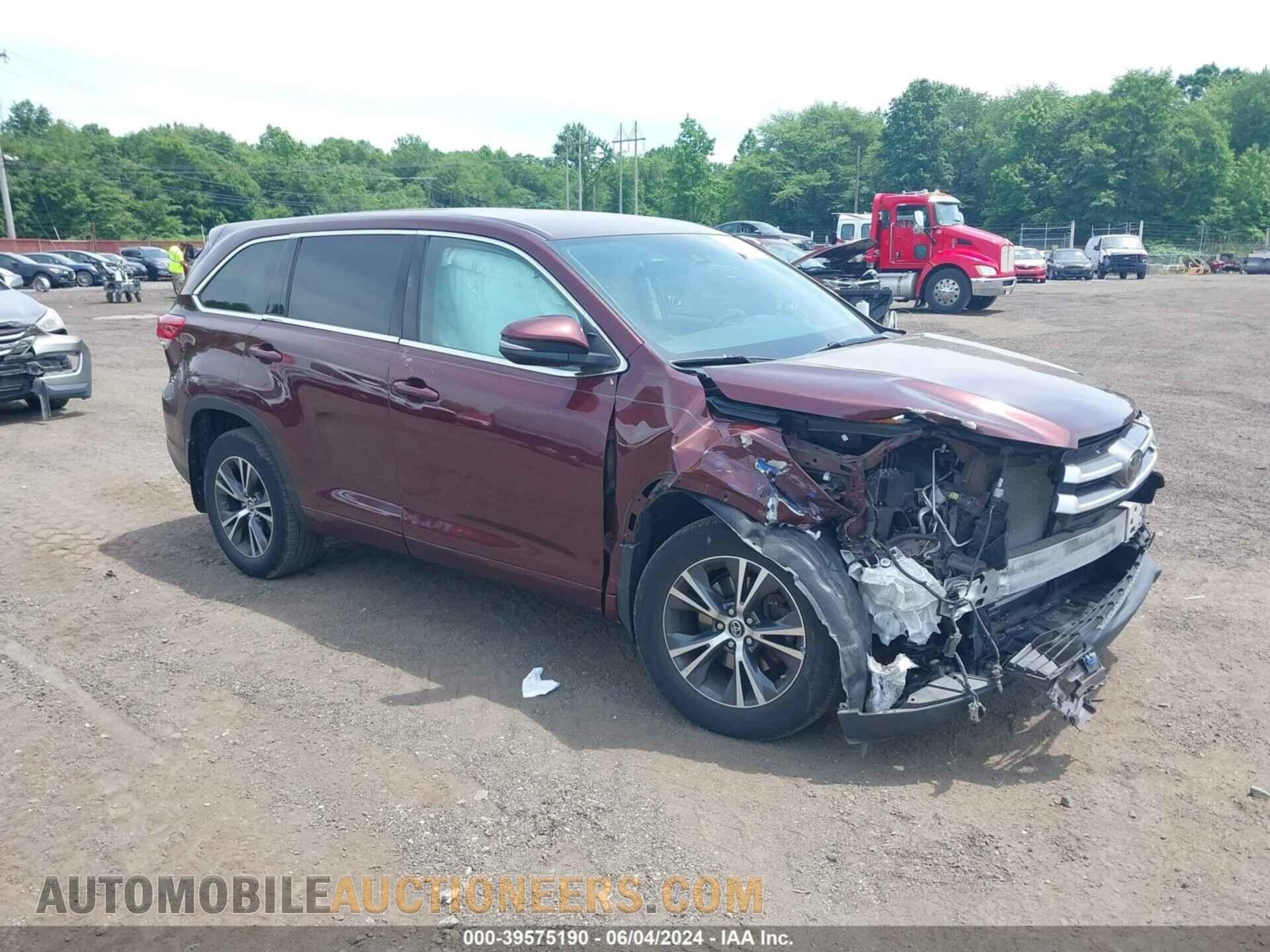 5TDBZRFH2JS904172 TOYOTA HIGHLANDER 2018