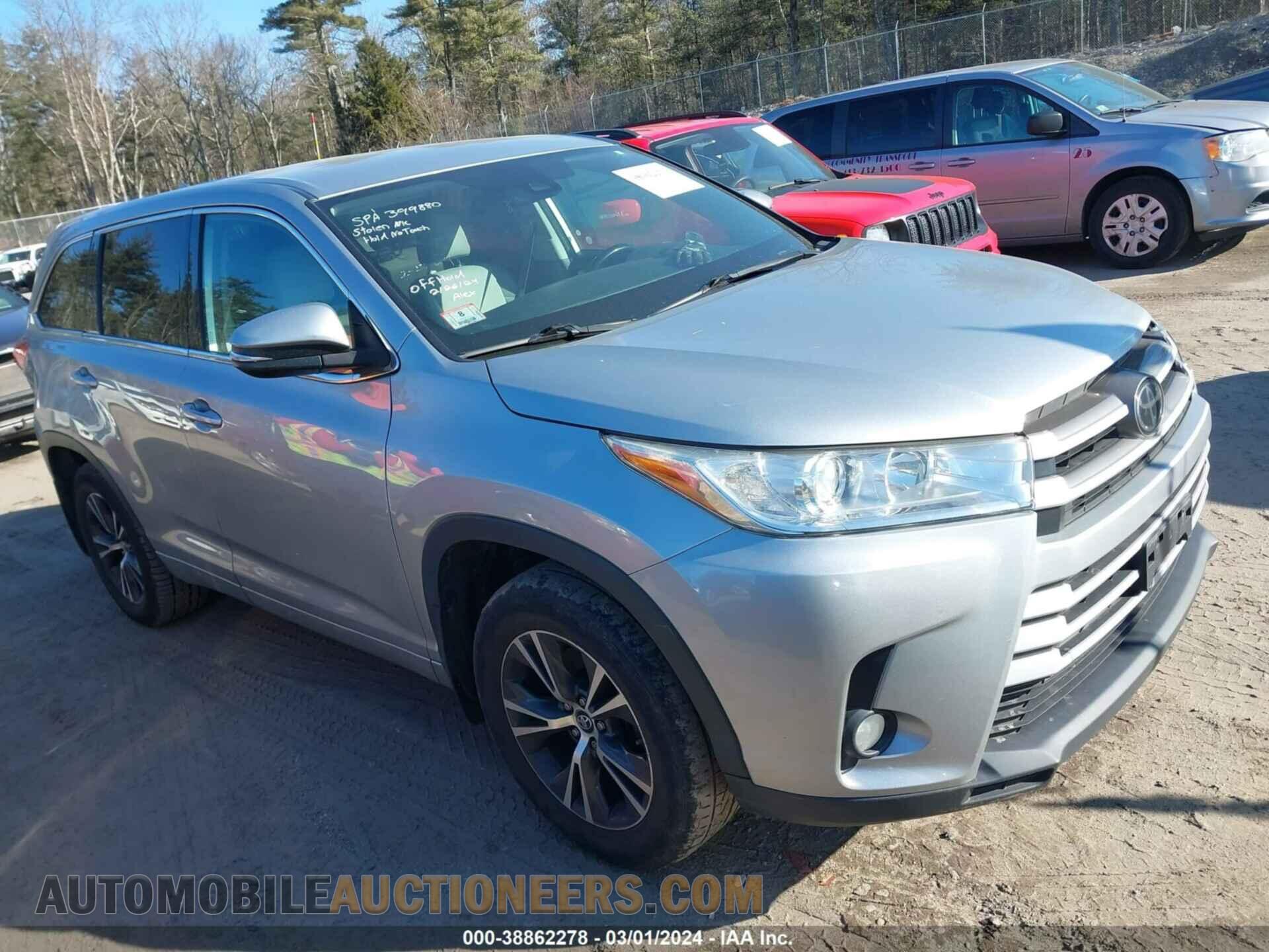 5TDBZRFH4JS810164 TOYOTA HIGHLANDER 2018