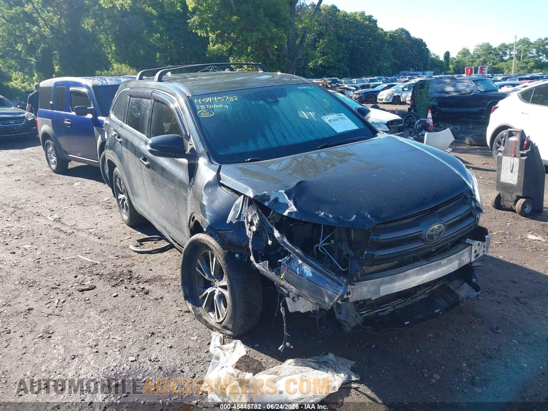5TDBZRFH4JS851426 TOYOTA HIGHLANDER 2018