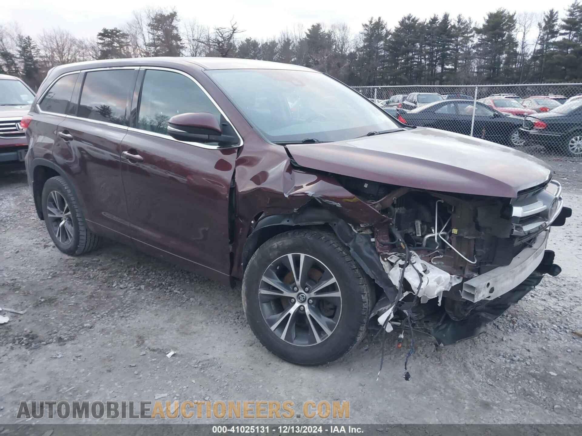 5TDBZRFH4JS900480 TOYOTA HIGHLANDER 2018