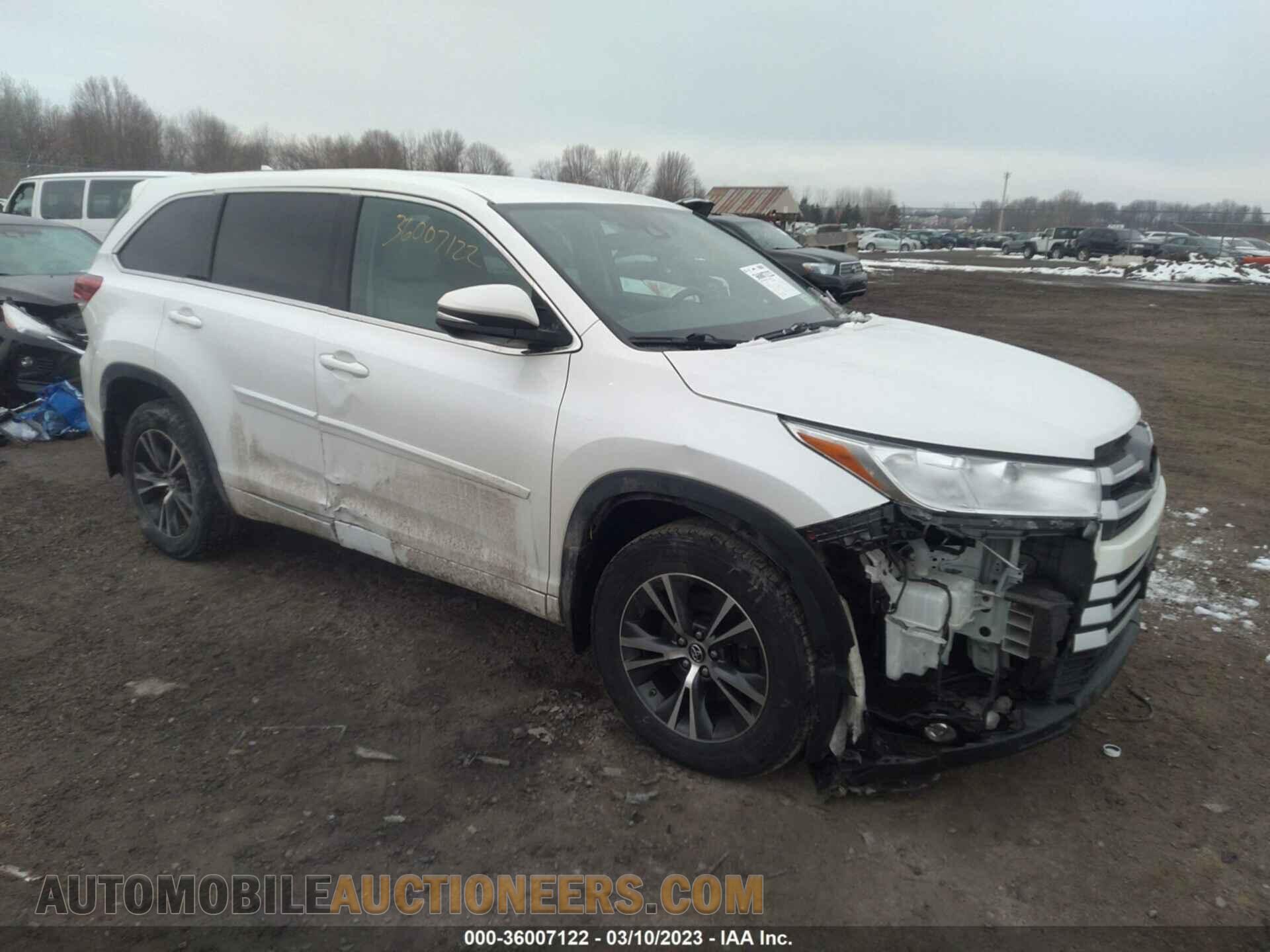 5TDBZRFH4JS912273 TOYOTA HIGHLANDER 2018