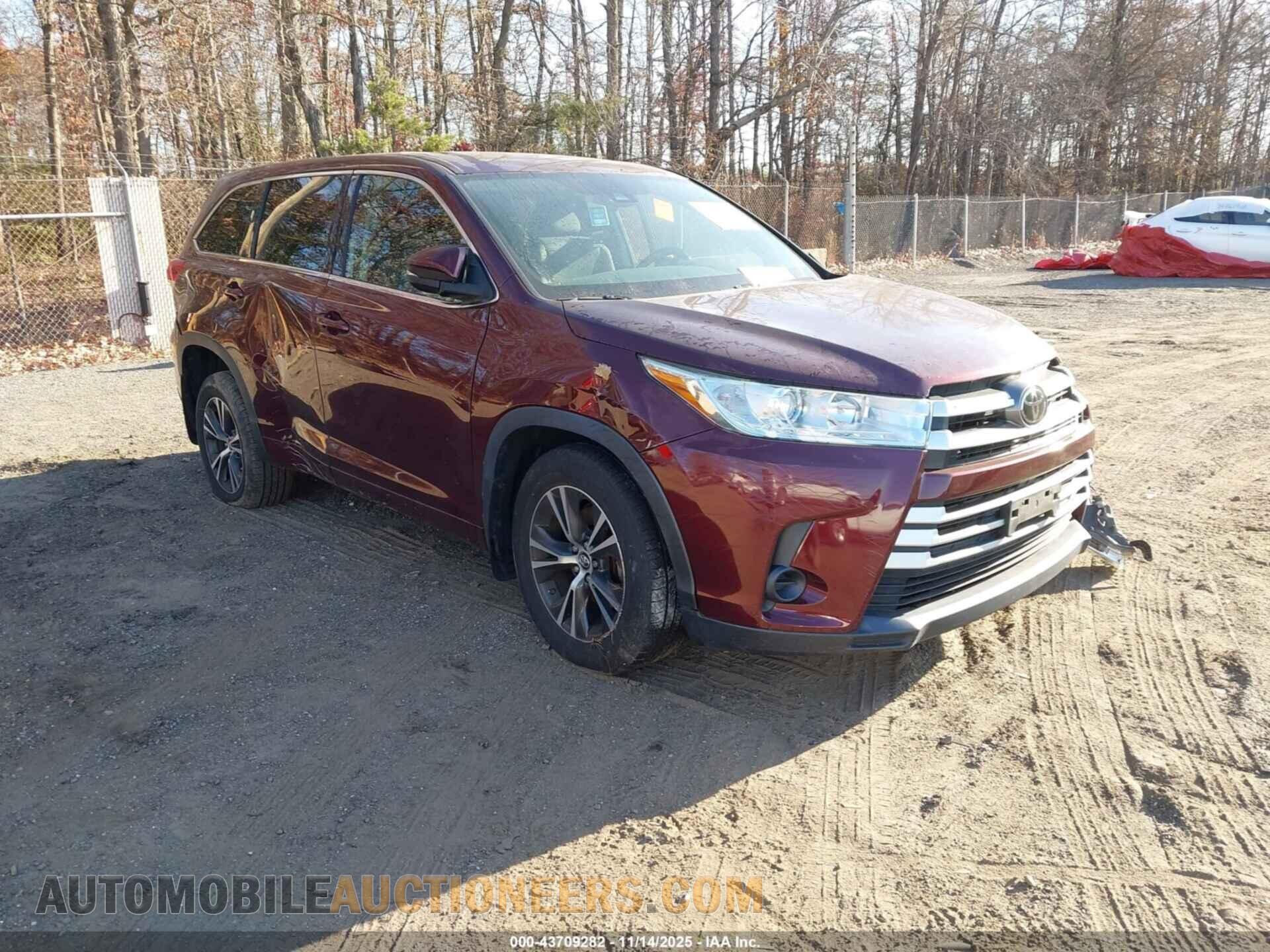 5TDBZRFH5JS848664 TOYOTA HIGHLANDER 2018
