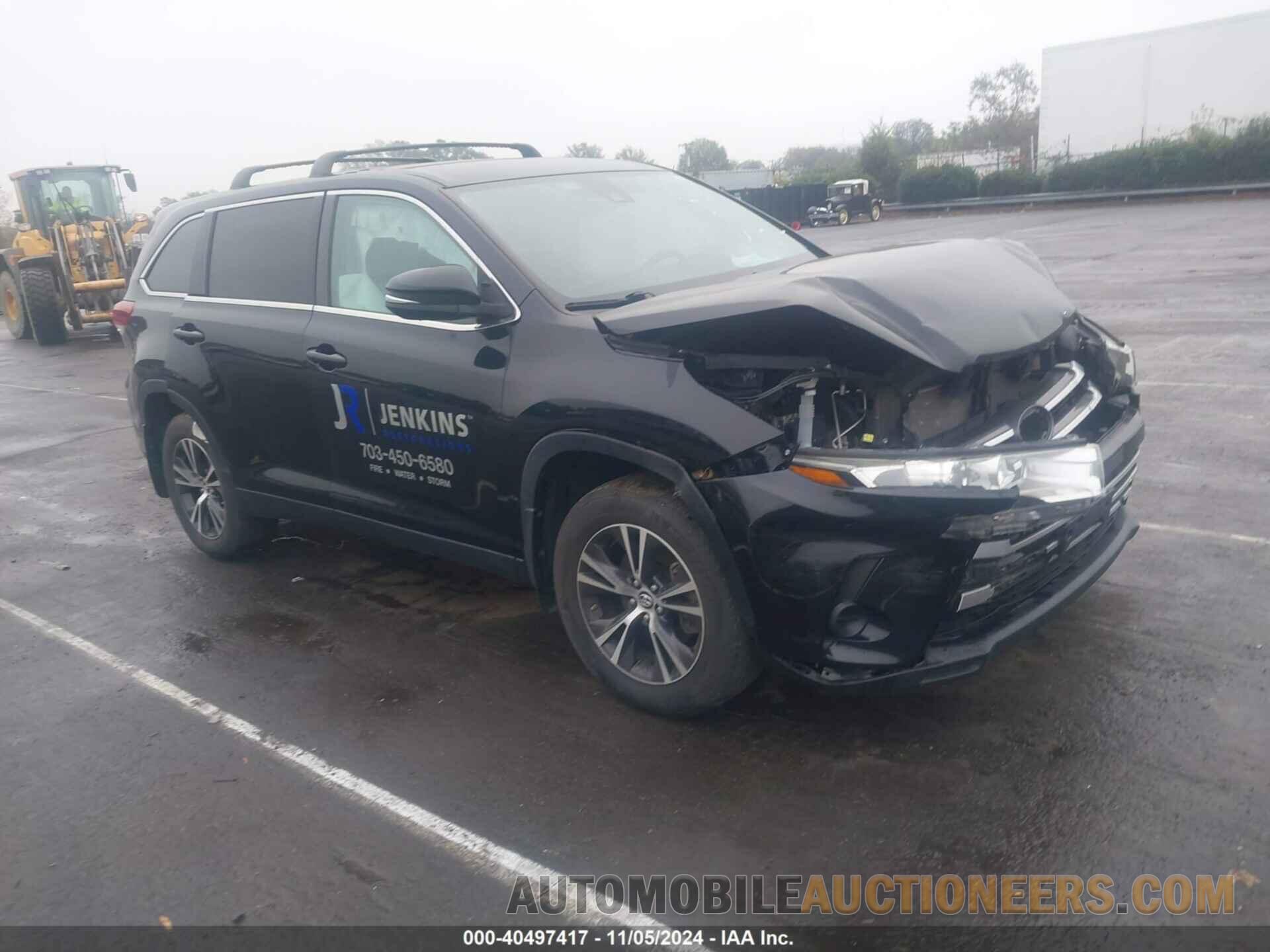 5TDBZRFH6KS956907 TOYOTA HIGHLANDER 2019