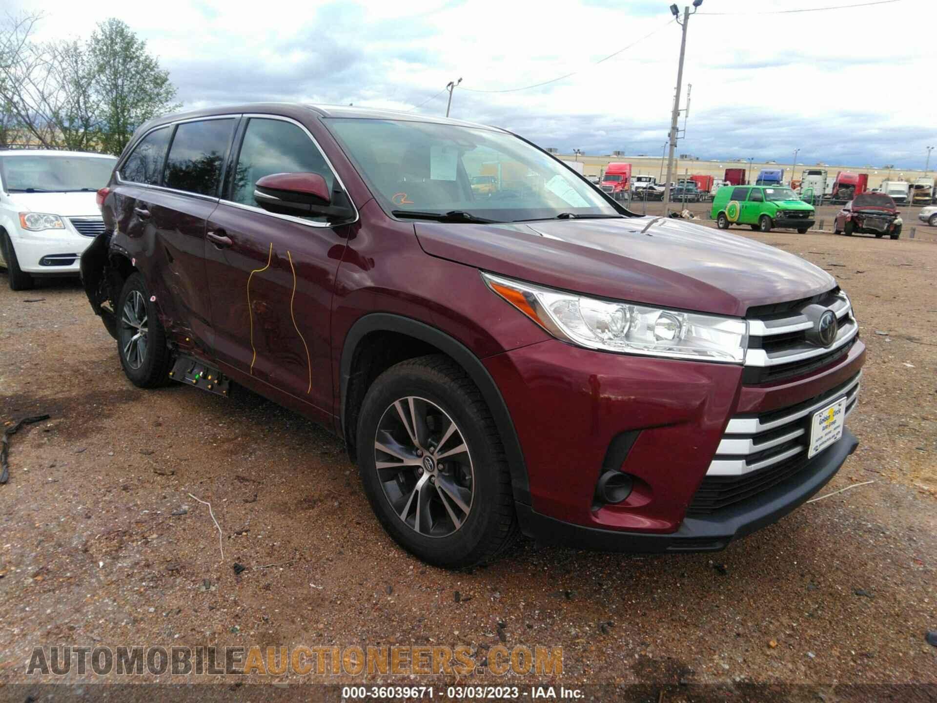 5TDBZRFH9JS867749 TOYOTA HIGHLANDER 2018