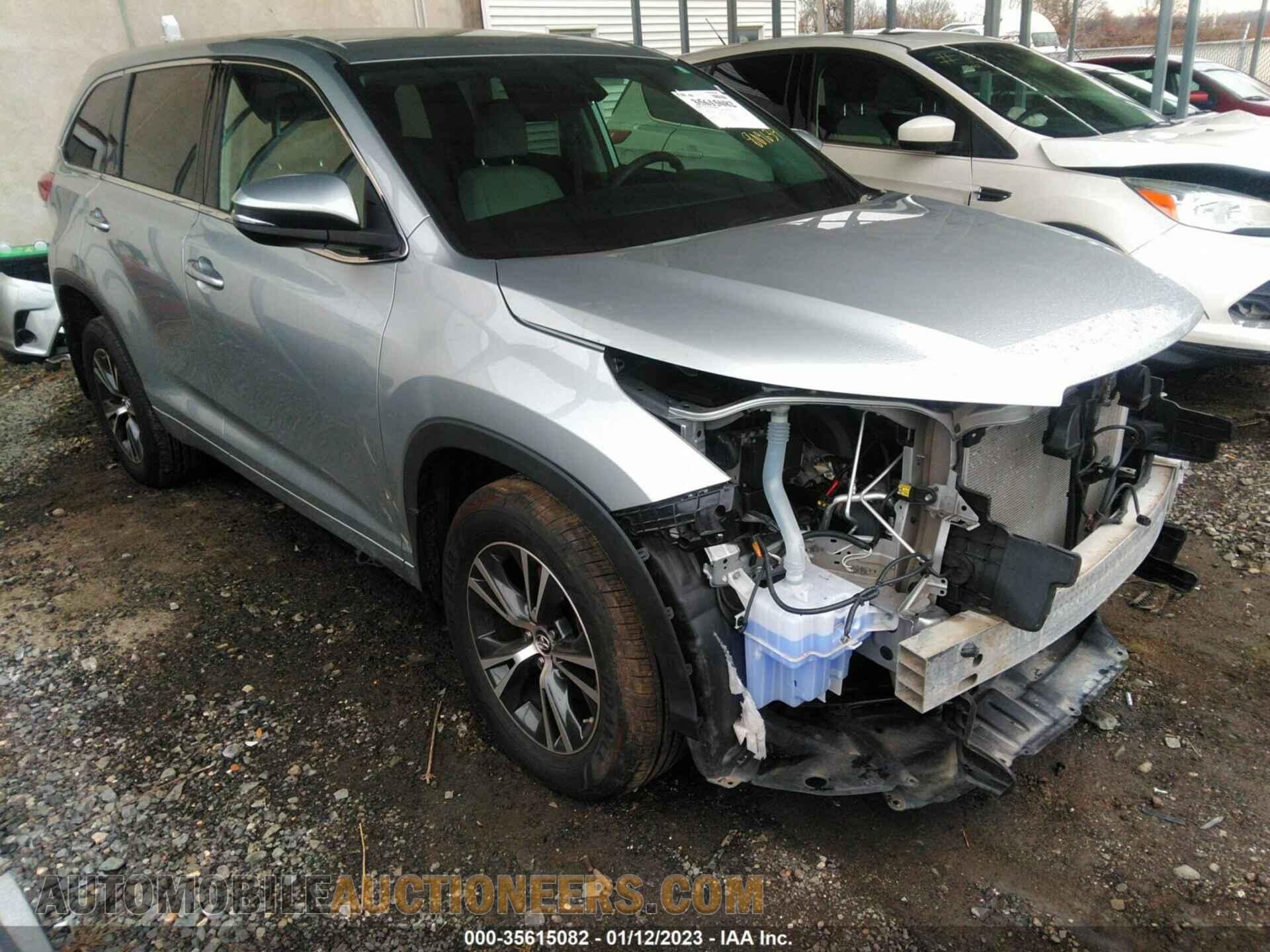 5TDBZRFHXJS809634 TOYOTA HIGHLANDER 2018