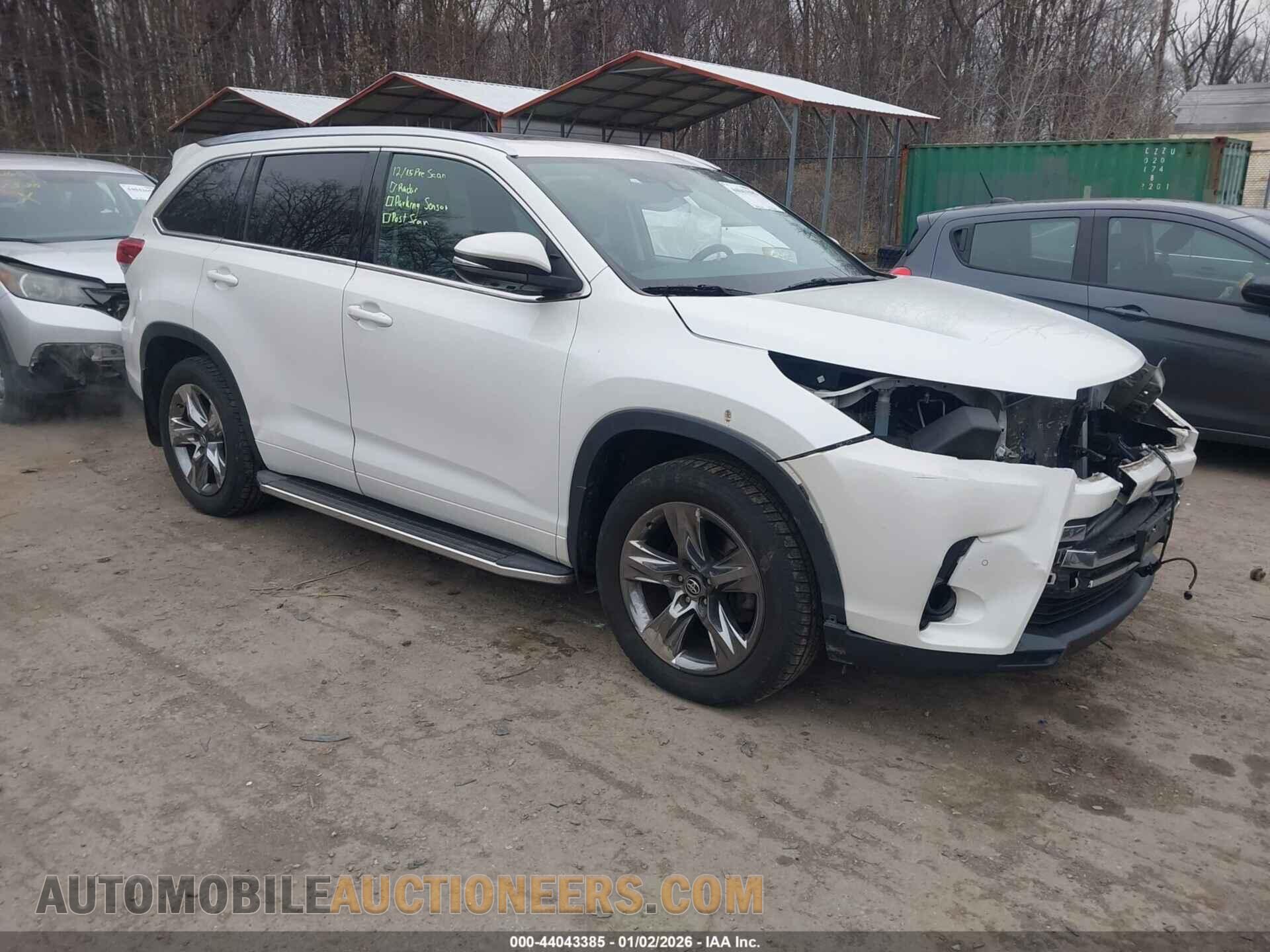 5TDDZRFH8JS834749 TOYOTA HIGHLANDER 2018
