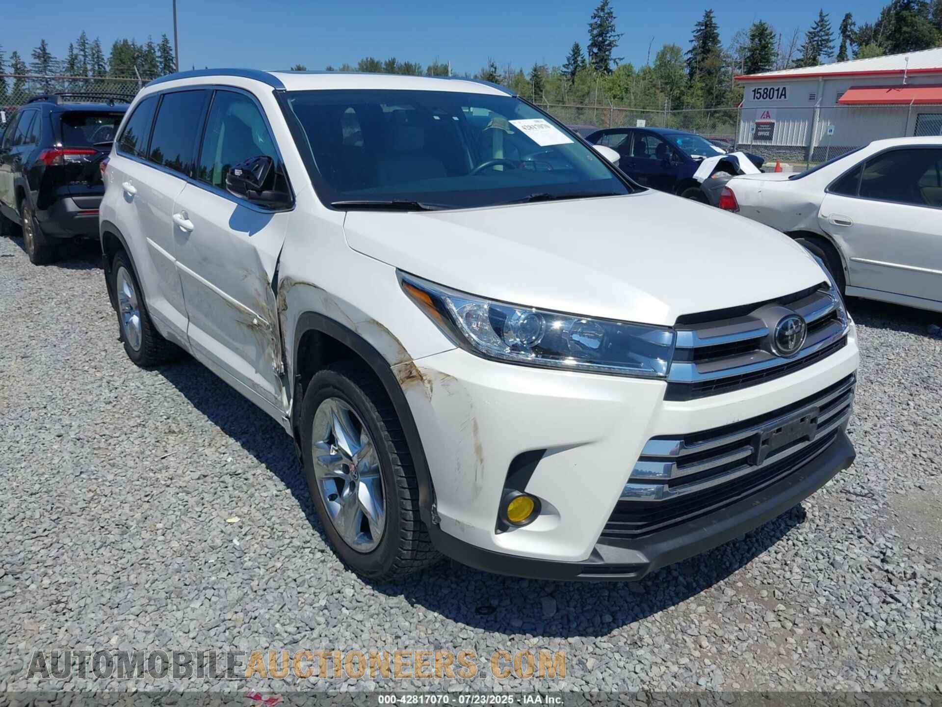 5TDDZRFHXJS802630 TOYOTA HIGHLANDER 2018