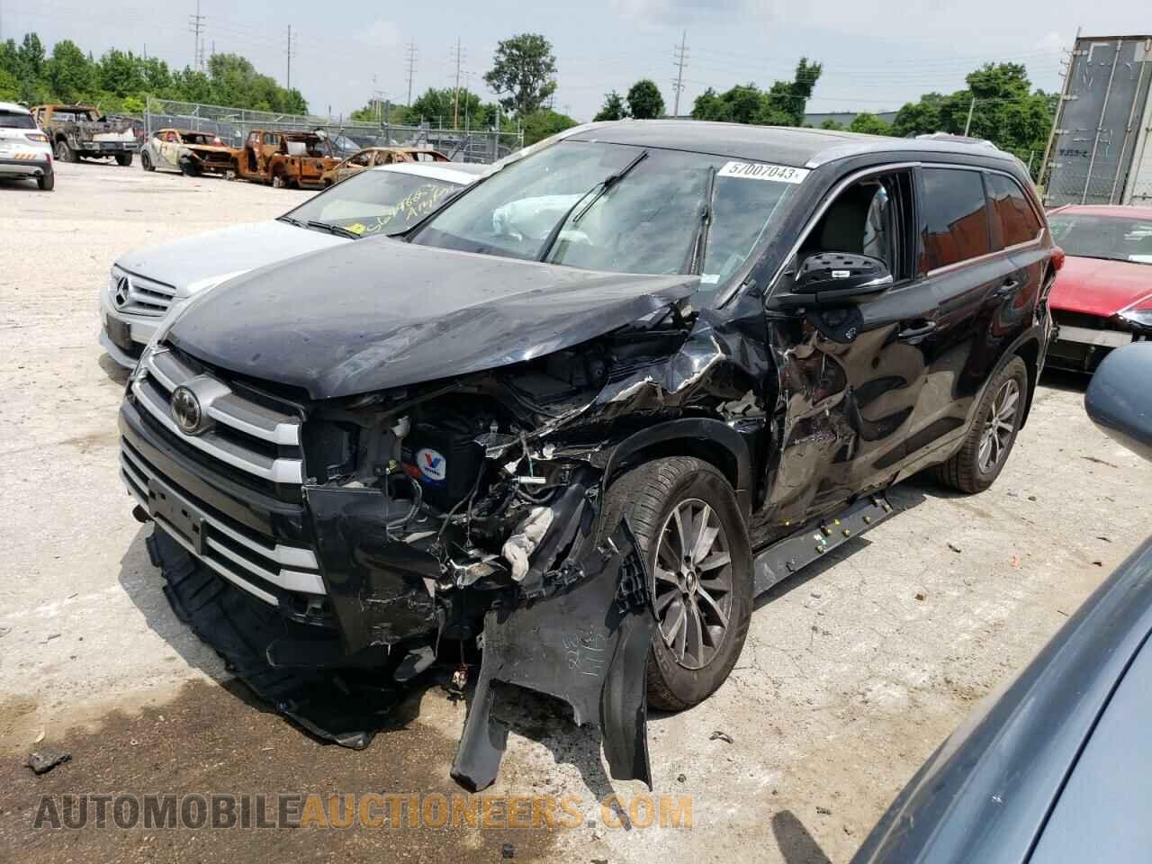 5TDJZRFH0JS857784 TOYOTA HIGHLANDER 2018