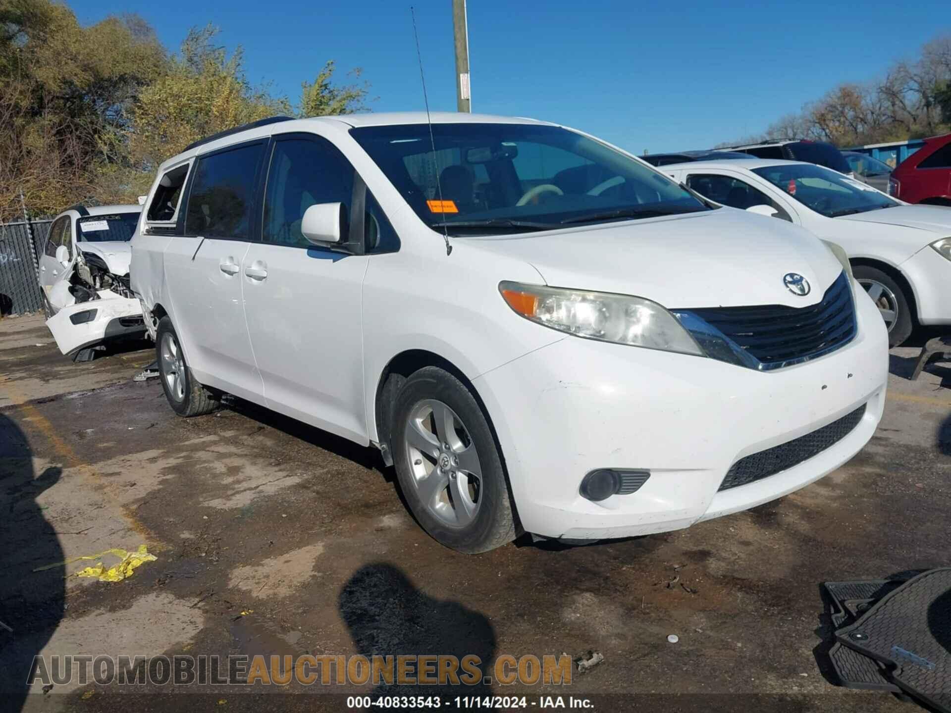 5TDKK3DC6CS247906 TOYOTA SIENNA 2012