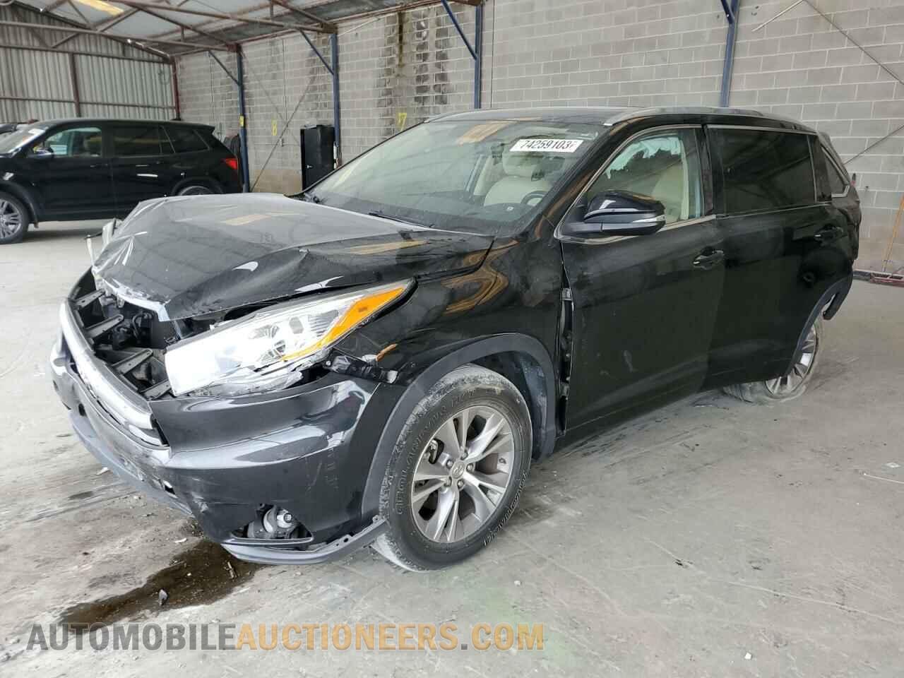5TDKKRFH5FS105708 TOYOTA HIGHLANDER 2015