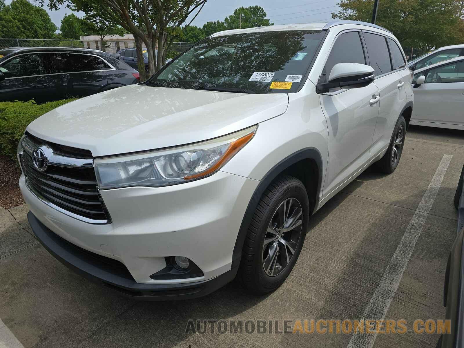 5TDKKRFH6GS124947 Toyota Highlander 2016