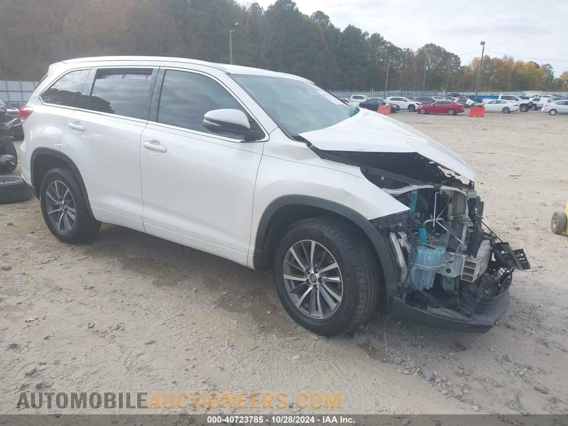 5TDKZRFH4JS542930 TOYOTA HIGHLANDER 2018