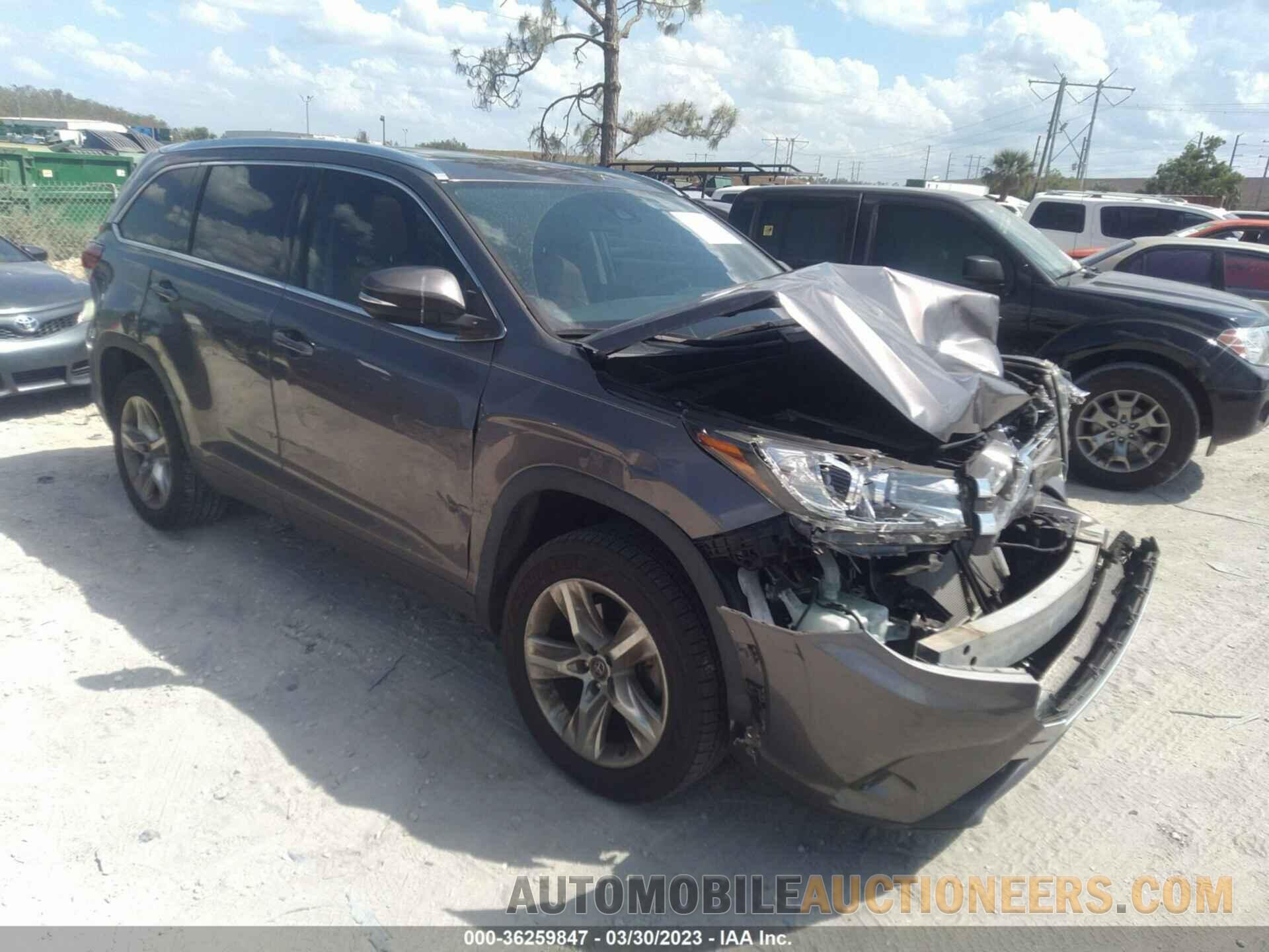 5TDYZRFHXKS295067 TOYOTA HIGHLANDER 2019