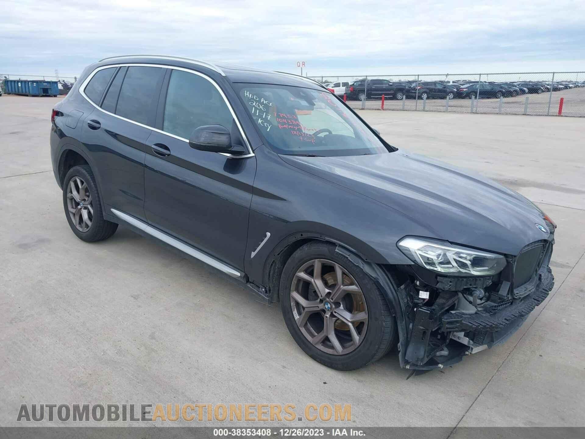 5UX43DP01N9J20283 BMW X3 2022