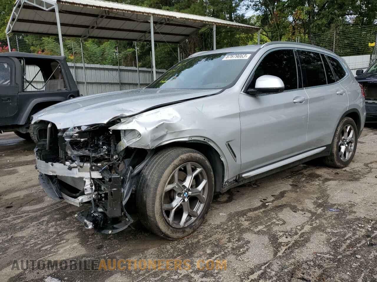 5UXTY3C06M9F30849 BMW X3 2021