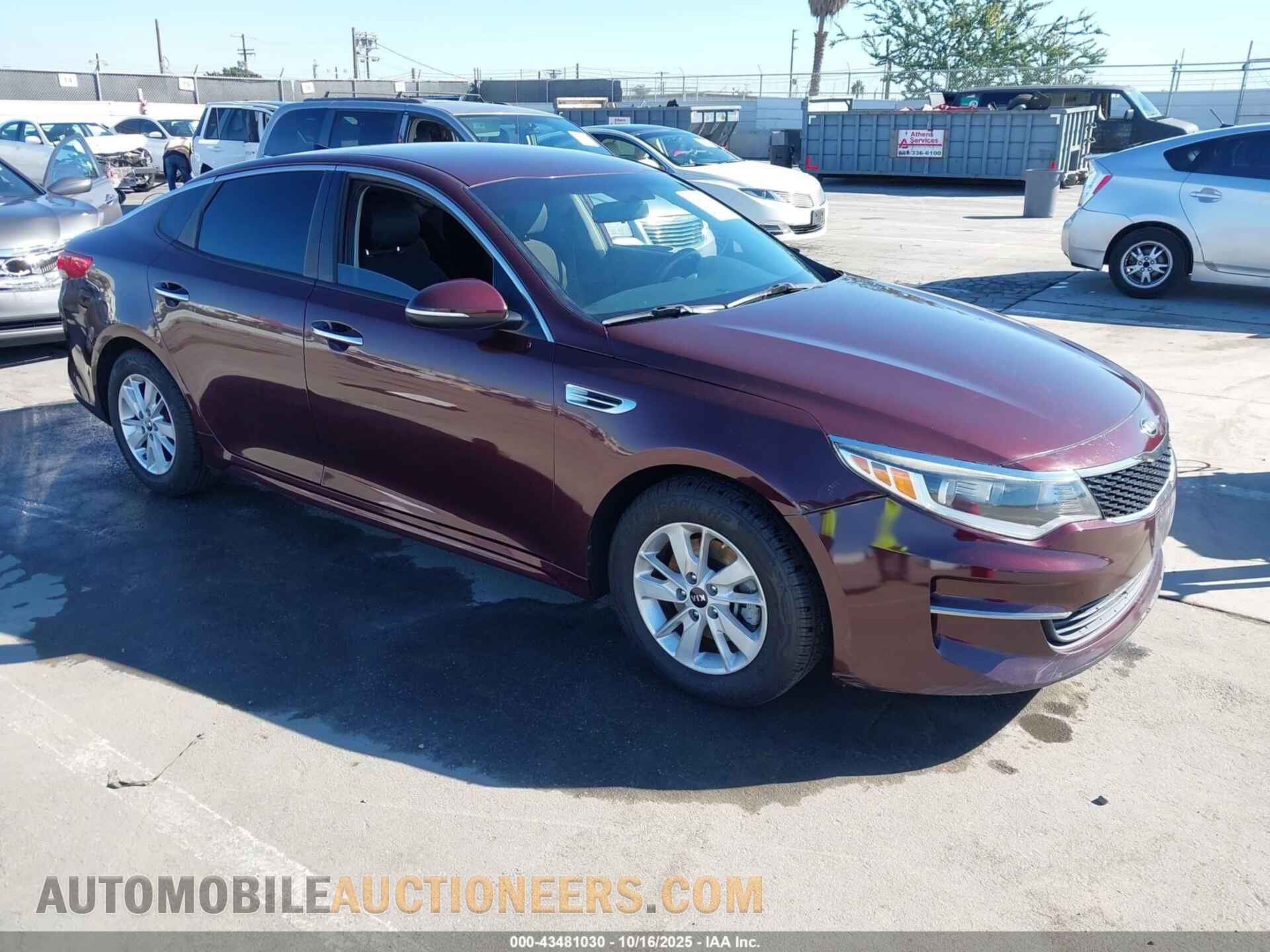 5XXGT4L39GG108886 KIA OPTIMA 2016