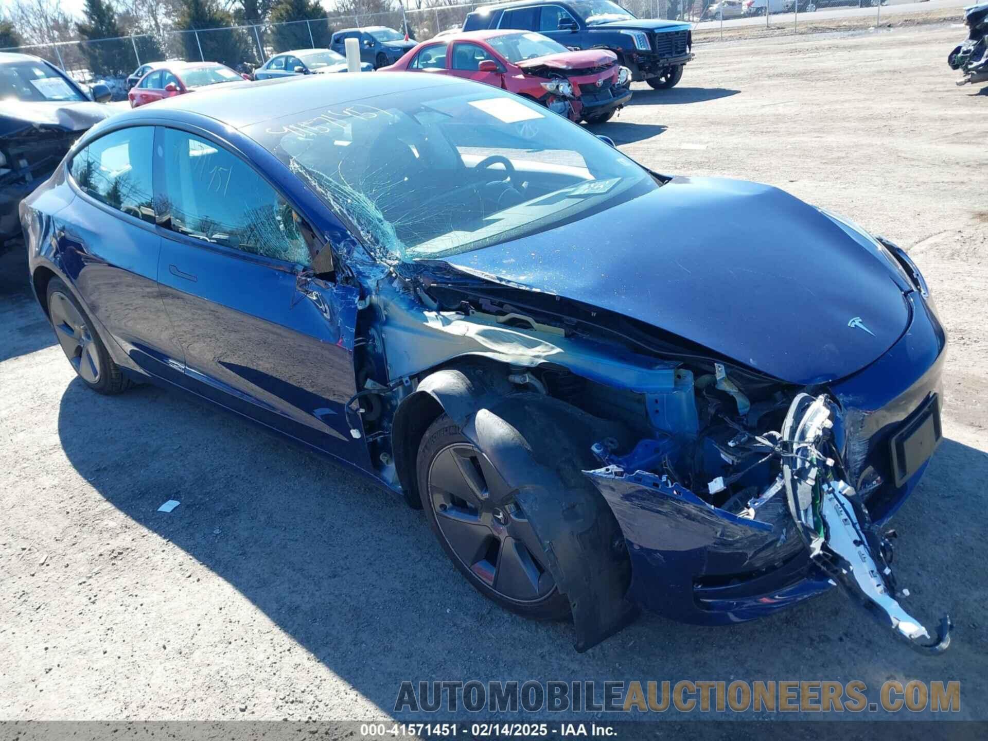 5YJ3E1EA1NF369416 TESLA MODEL 3 2022