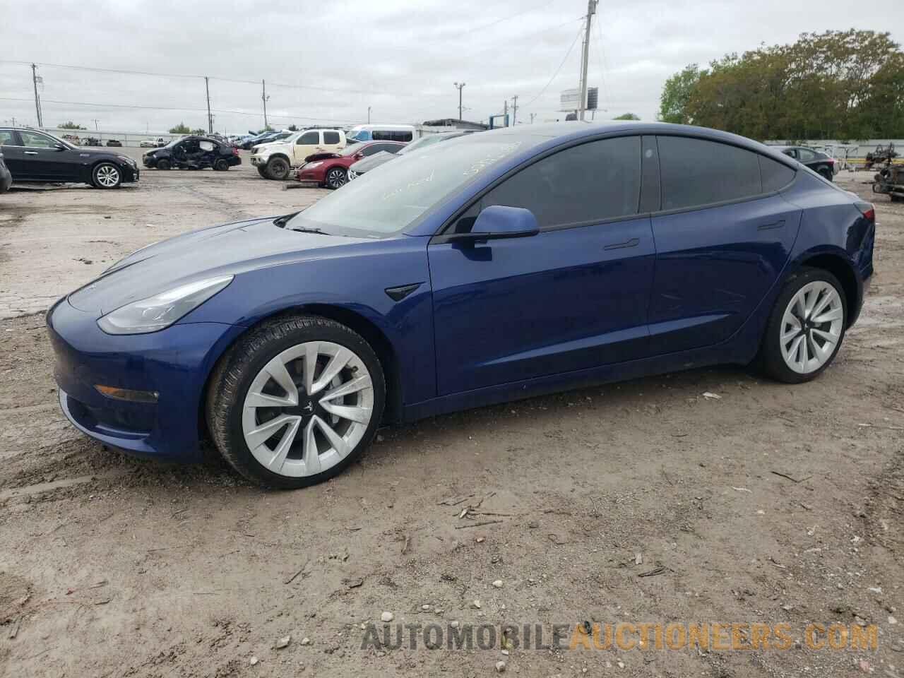 5YJ3E1EB8NF209784 TESLA MODEL 3 2022