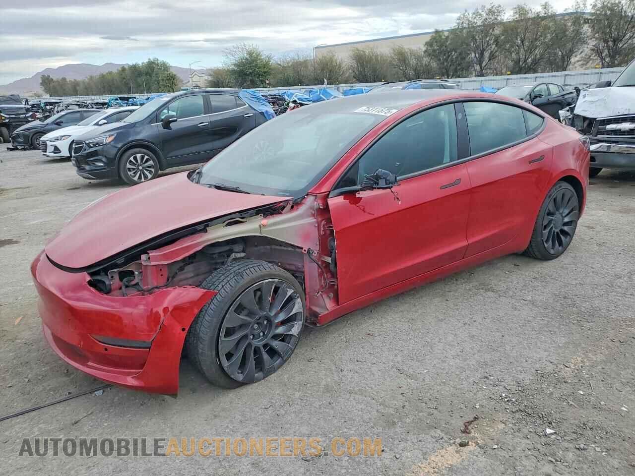 5YJ3E1EC8NF278564 TESLA MODEL 3 2022