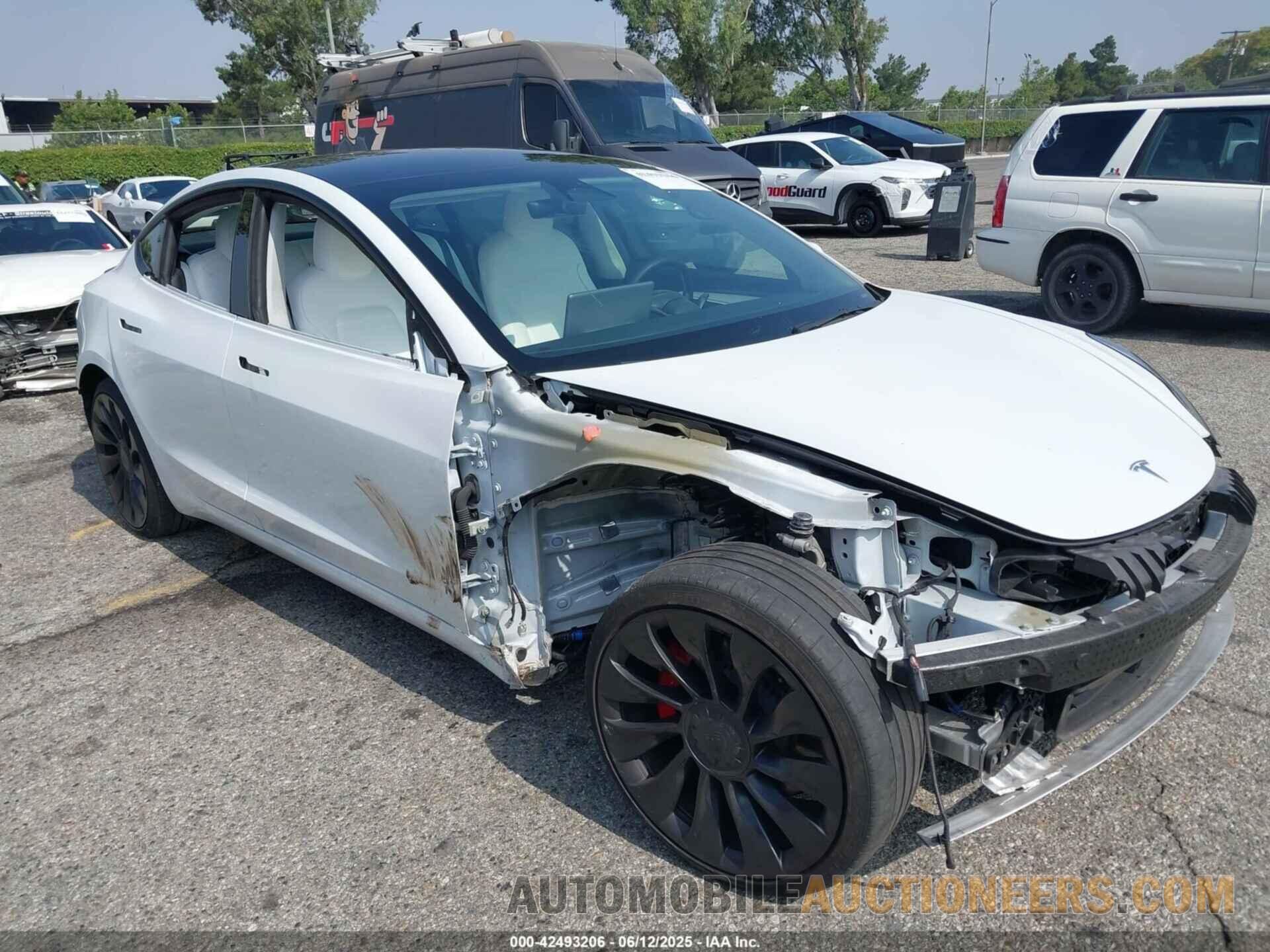 5YJ3E1EC9NF294837 TESLA MODEL 3 2022