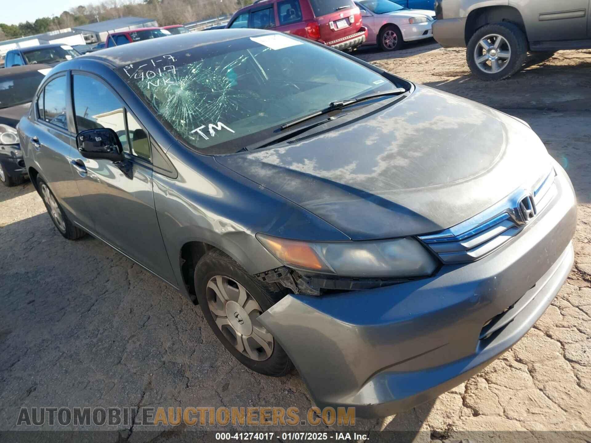 JHMFB4F21CS005686 HONDA CIVIC HYBRID 2012