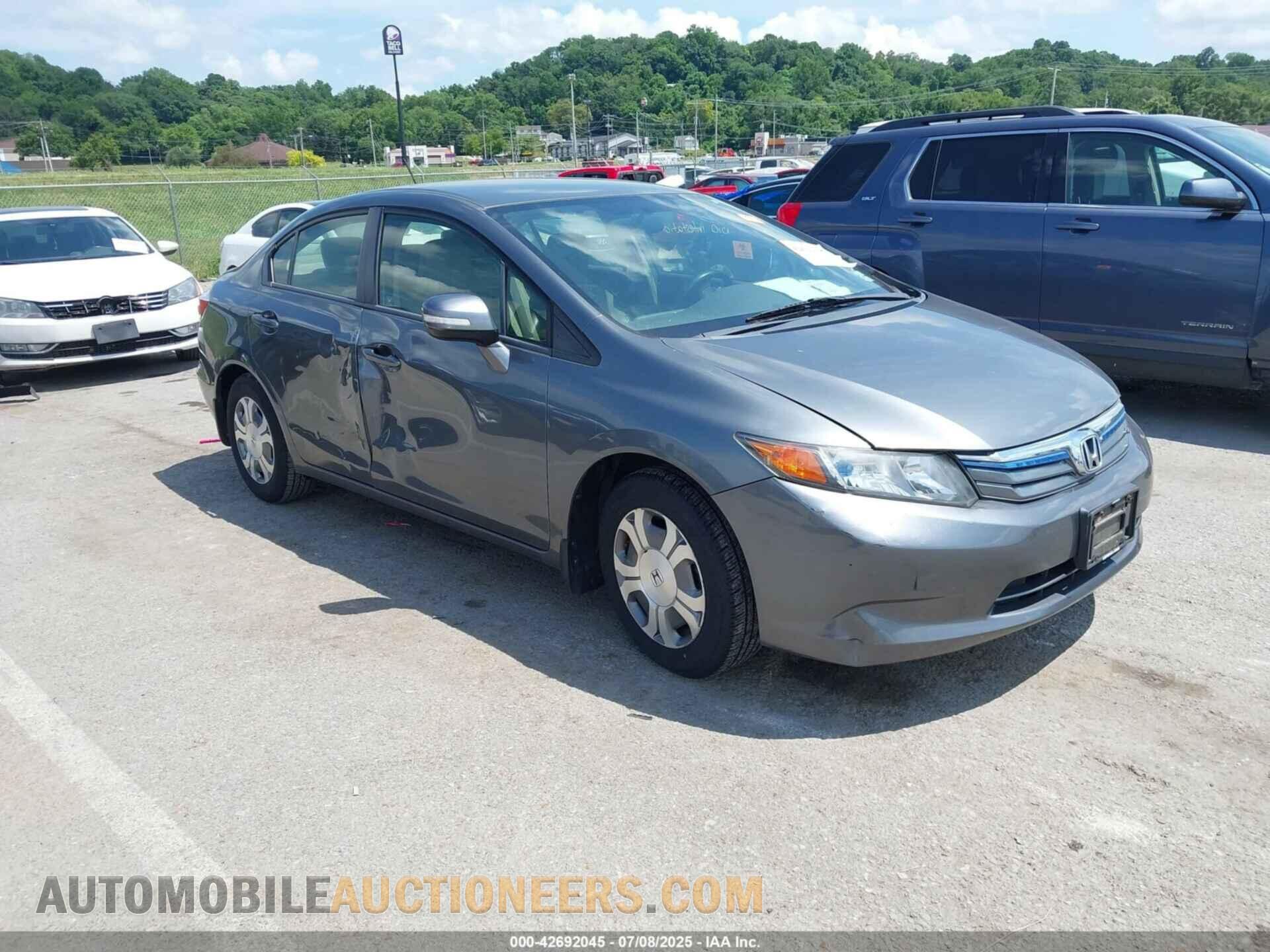 JHMFB4F26CS009149 HONDA CIVIC HYBRID 2012