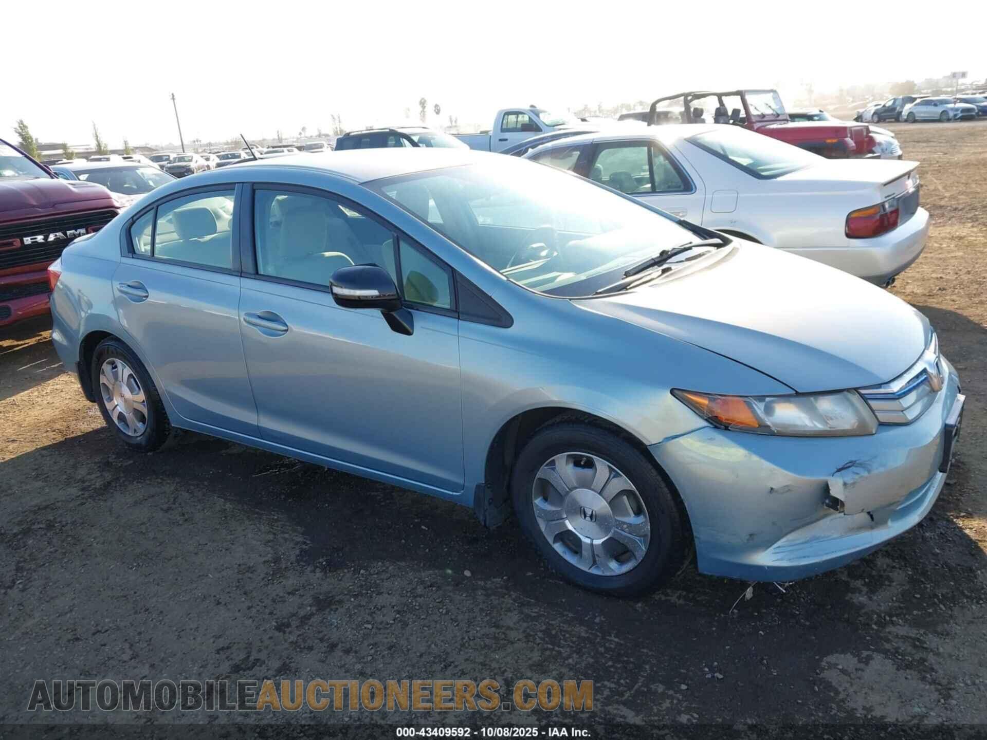 JHMFB4F28CS009783 HONDA CIVIC HYBRID 2012