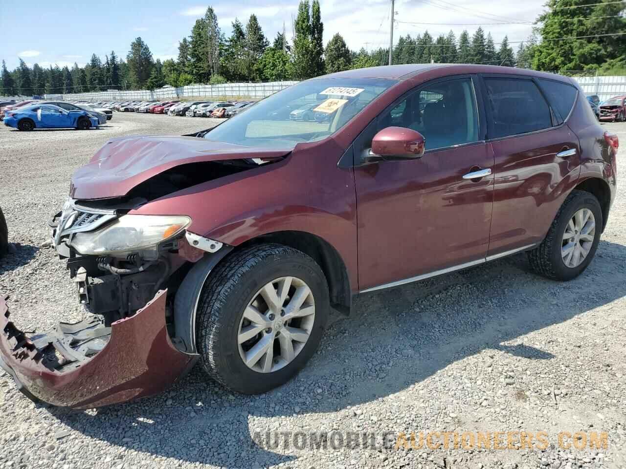 JN8AZ1MU5CW117544 NISSAN MURANO 2012